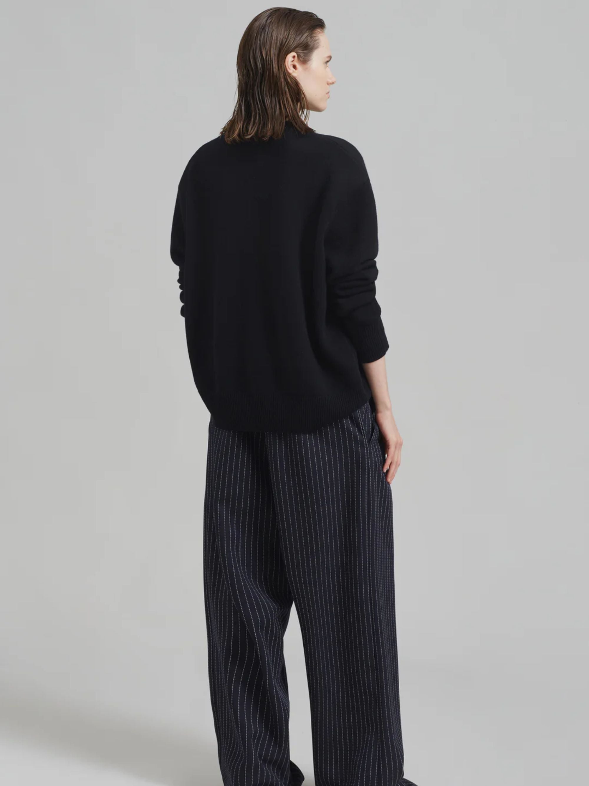 The Frankie Shop Sweaters Black Merino Wool Cashmere