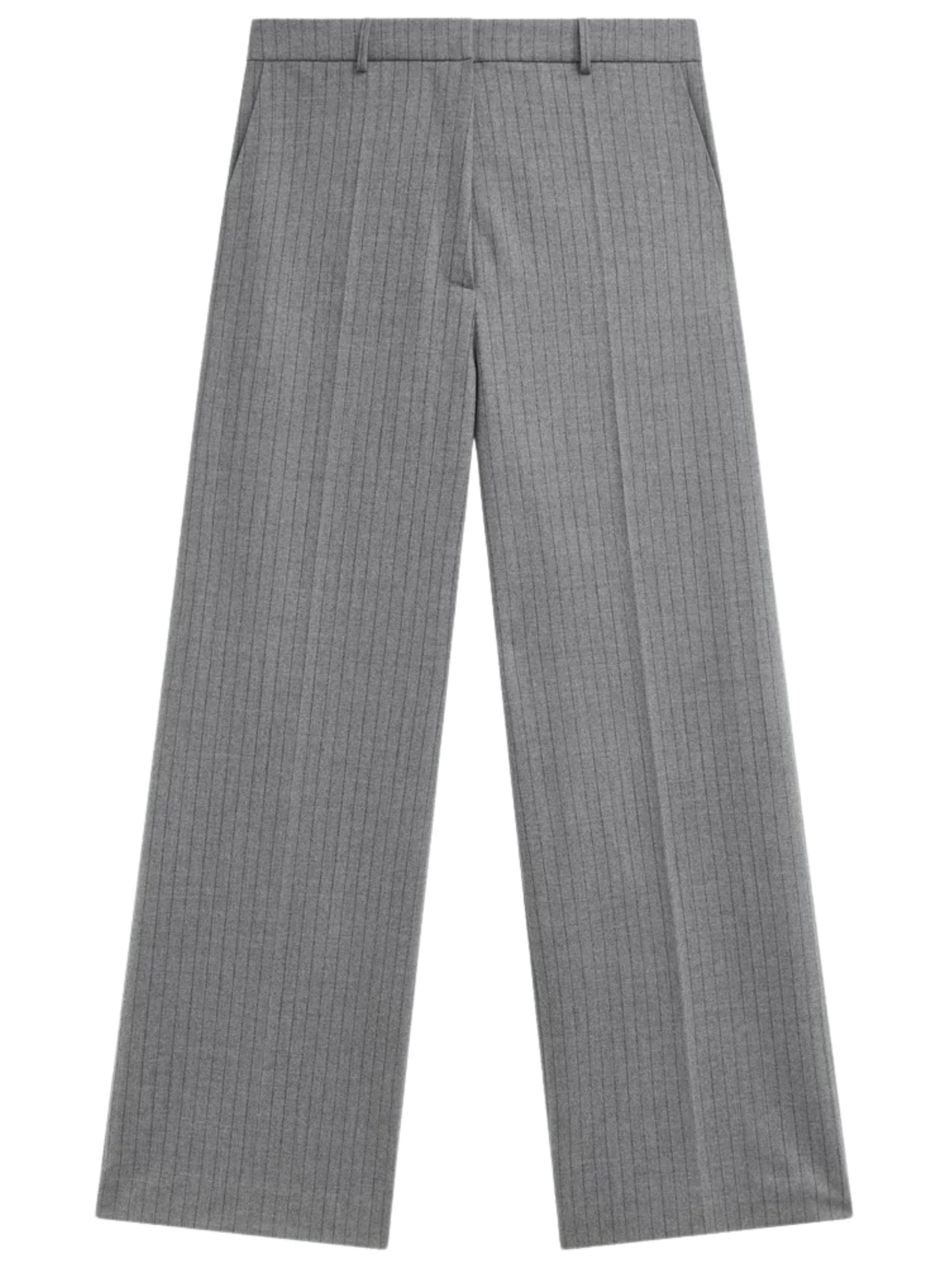 The Frankie Shop Trousers Grey Wool Elastane