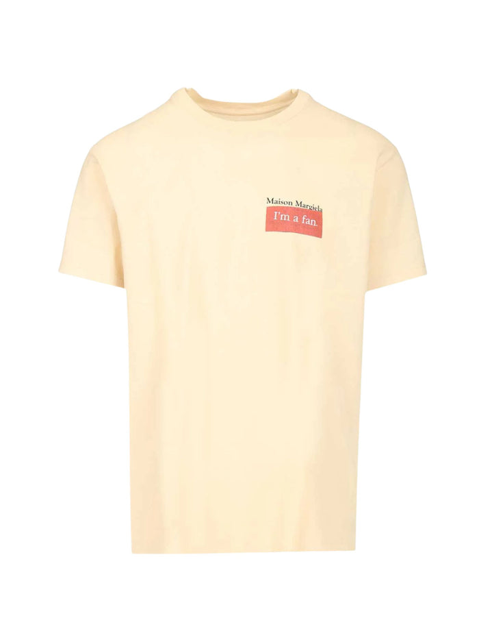 Maison Margiela T-Shirts And Polos Beige Cotton