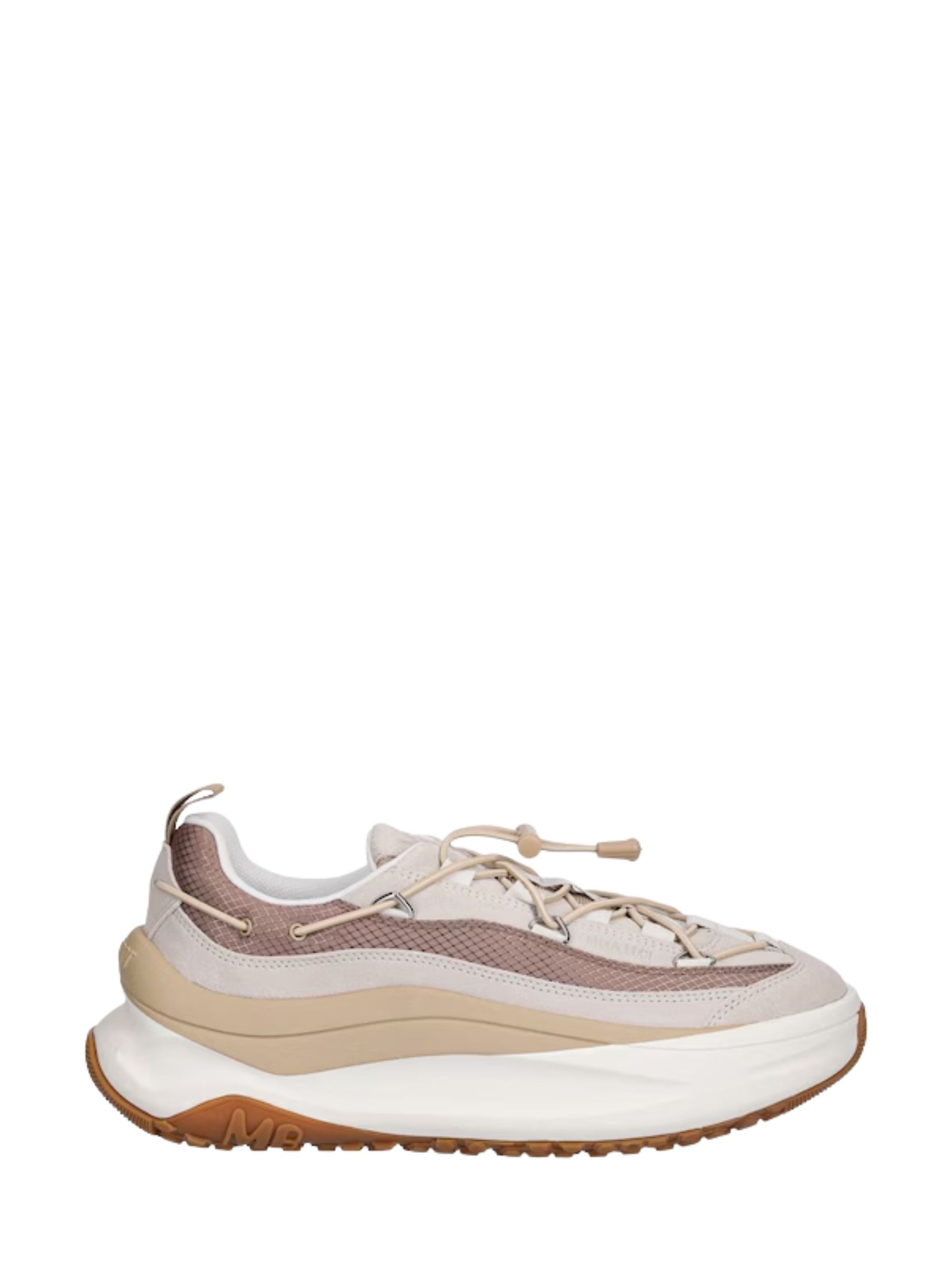 Moon Boot Sneakers Beige Cow Suede Polyester