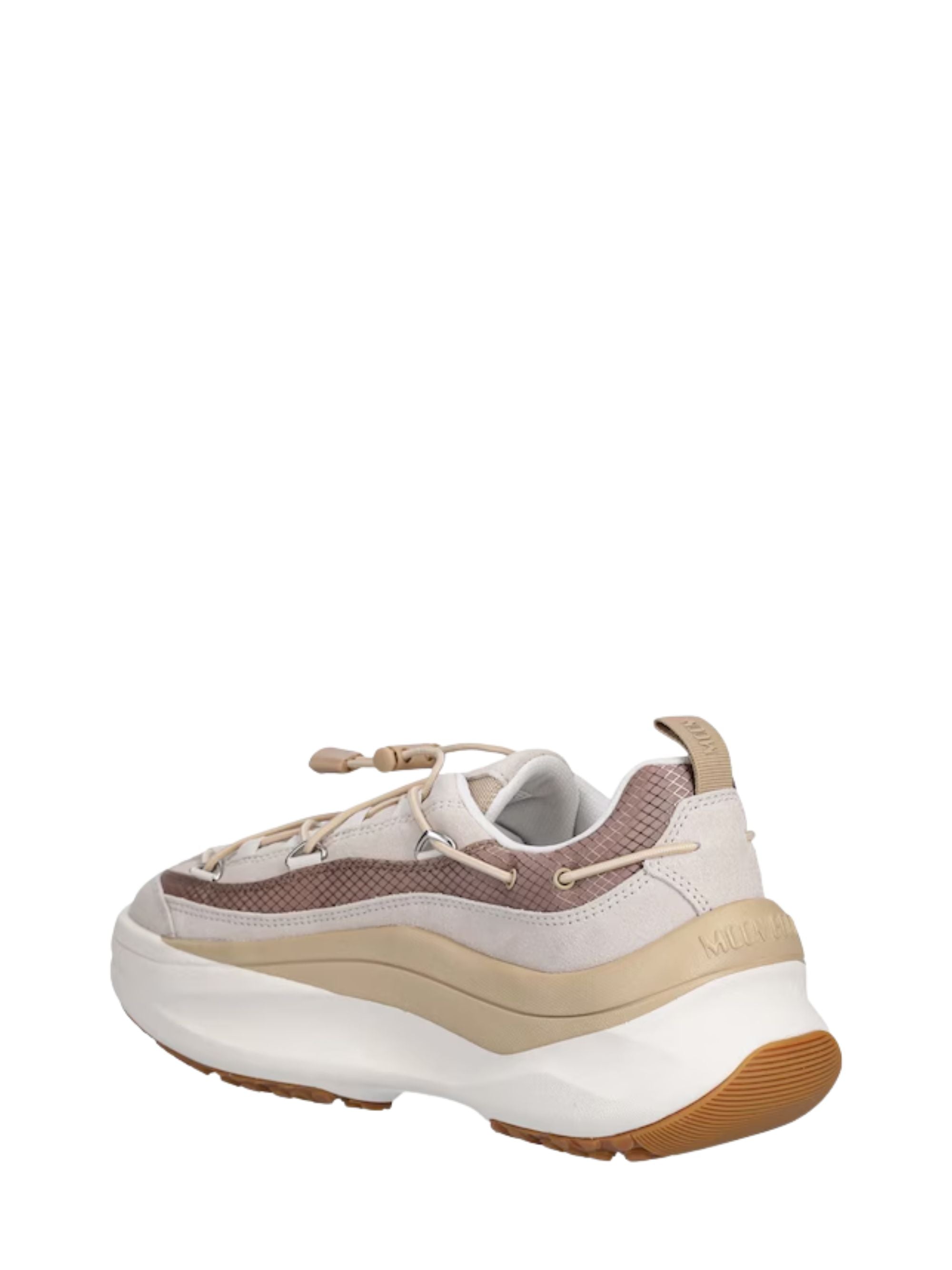 Moon Boot Sneakers Beige Cow Suede Polyester
