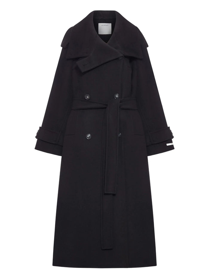 Sportmax Coats Black Virgin Wool
