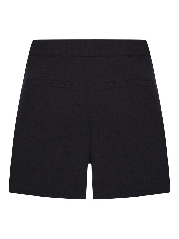 SportMax Shorts Black Virgin Wool