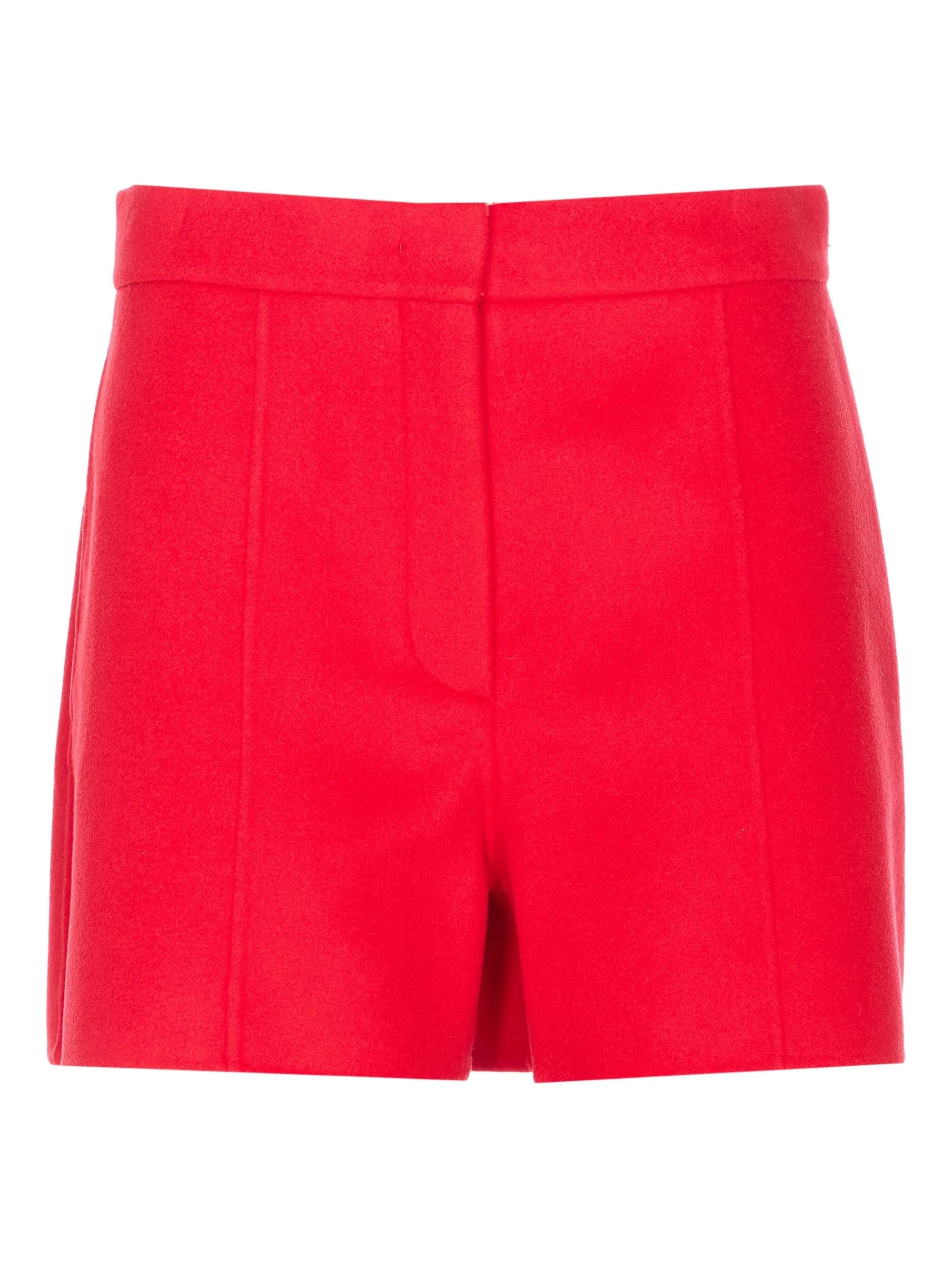 SportMax Shorts Red Virgin Wool