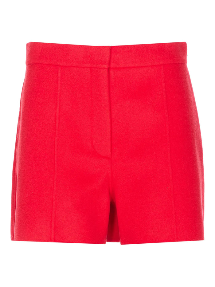 SportMax Shorts Red Virgin Wool