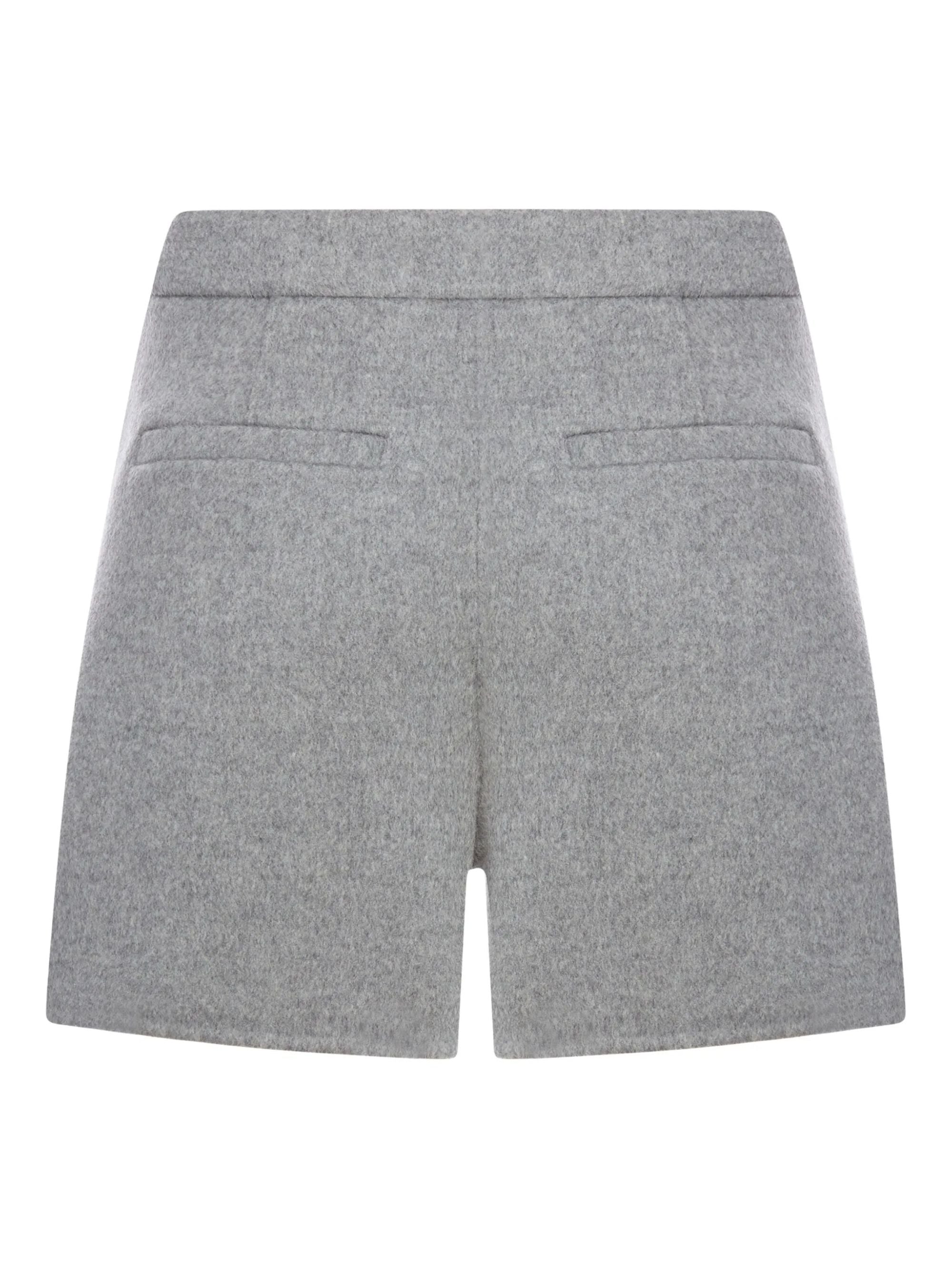 Sportmax Shorts Grey Virgin Wool