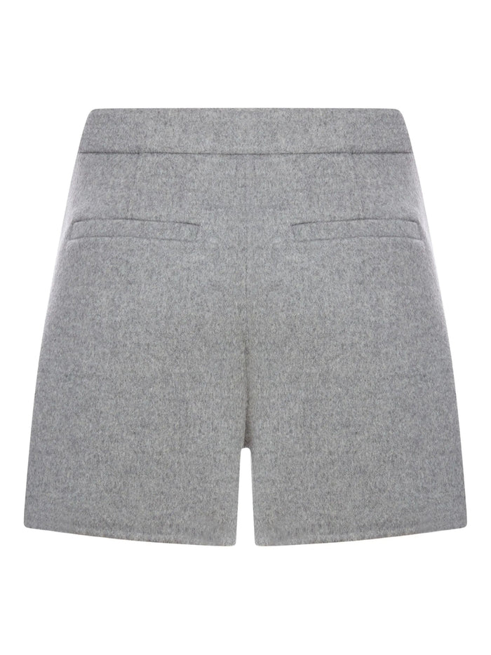 Sportmax Shorts Grey Virgin Wool