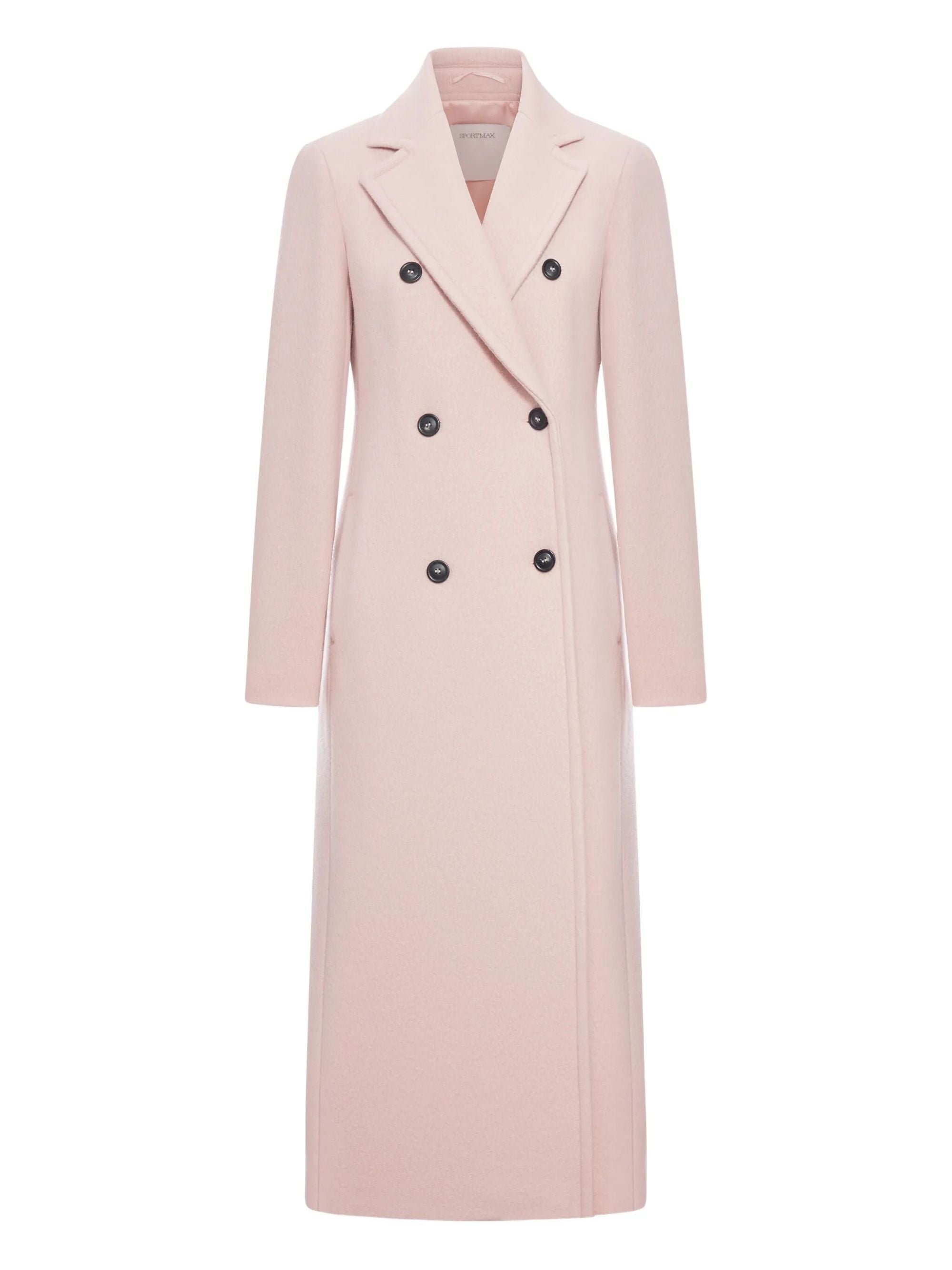 Sportmax Coats Pink Virgin Wool