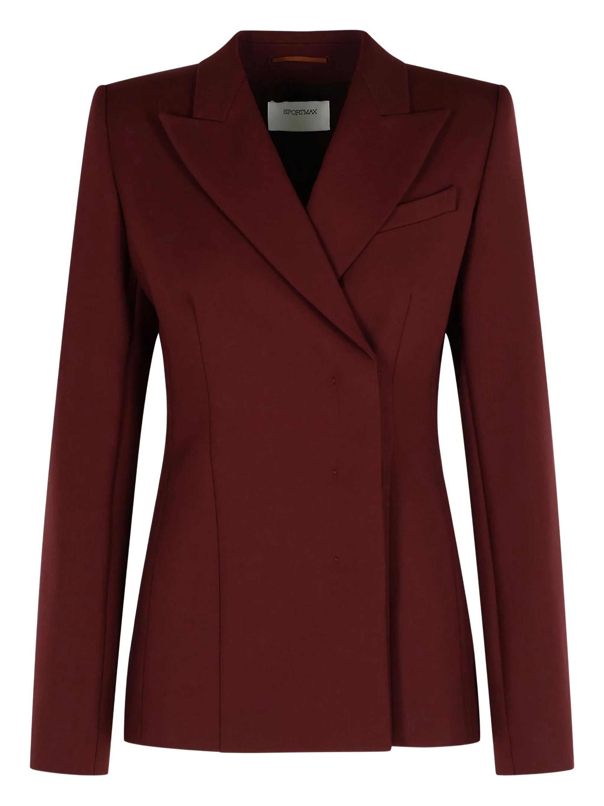 Sportmax Jackets Bordeaux Virgin Wool Elastane