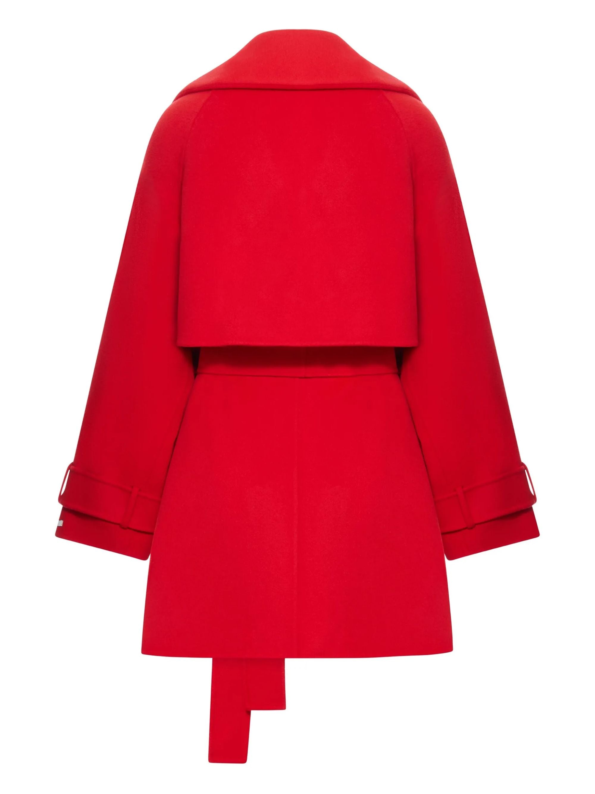 Sportmax Coats Red Virgin Wool