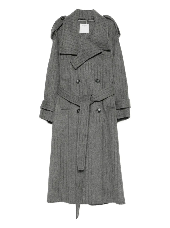 Sportmax Coats Grey Virgin Wool