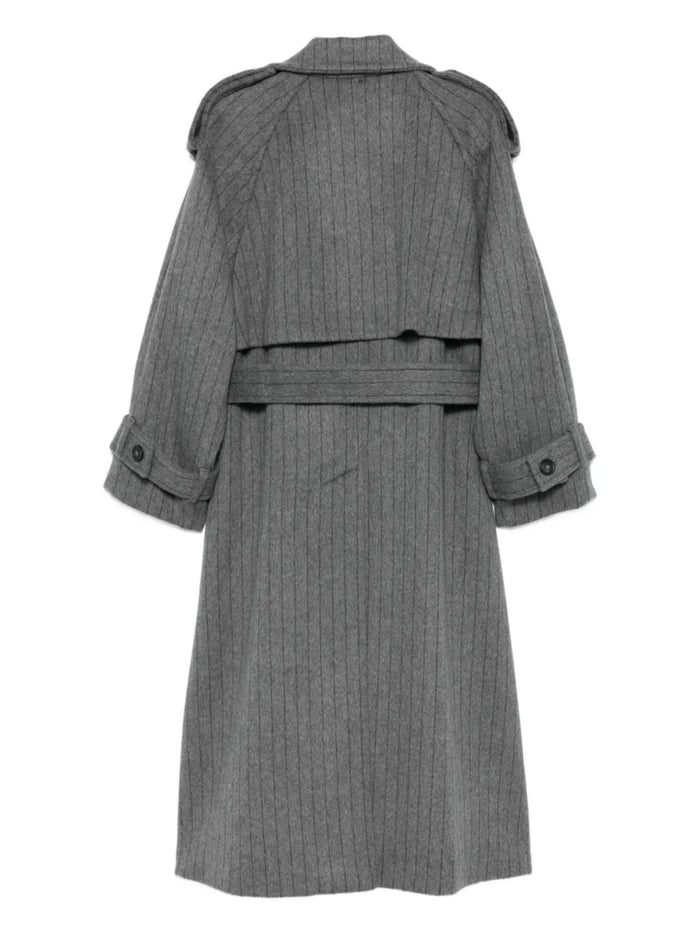 Sportmax Coats Grey Virgin Wool