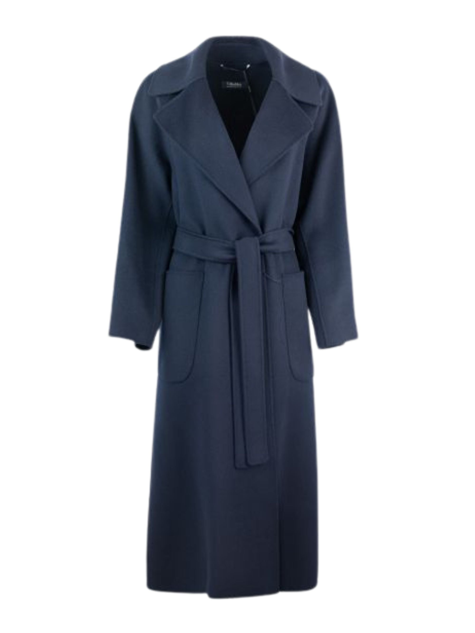 S Max Mara Coats Blue Virgin Wool