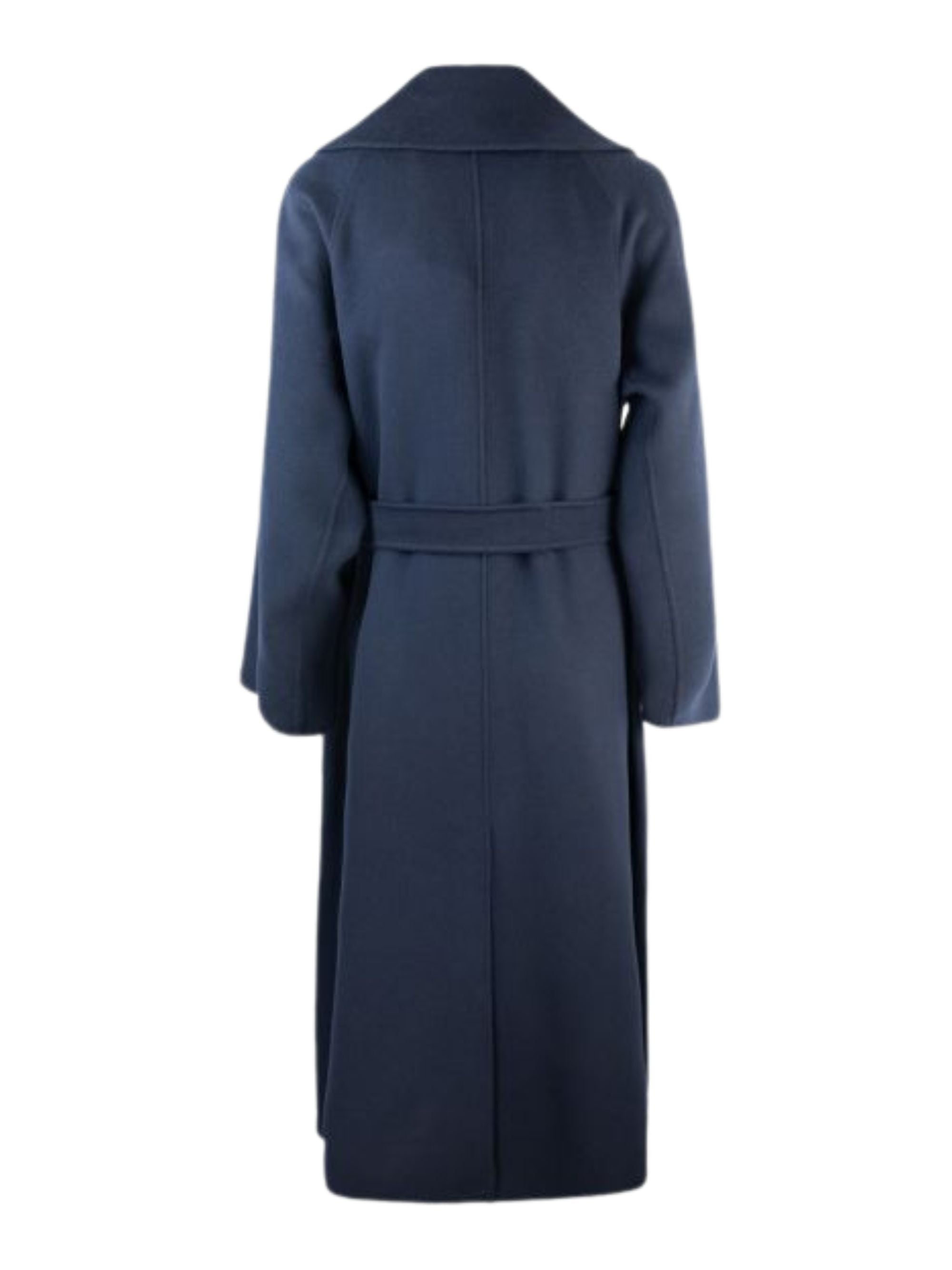 S Max Mara Coats Blue Virgin Wool