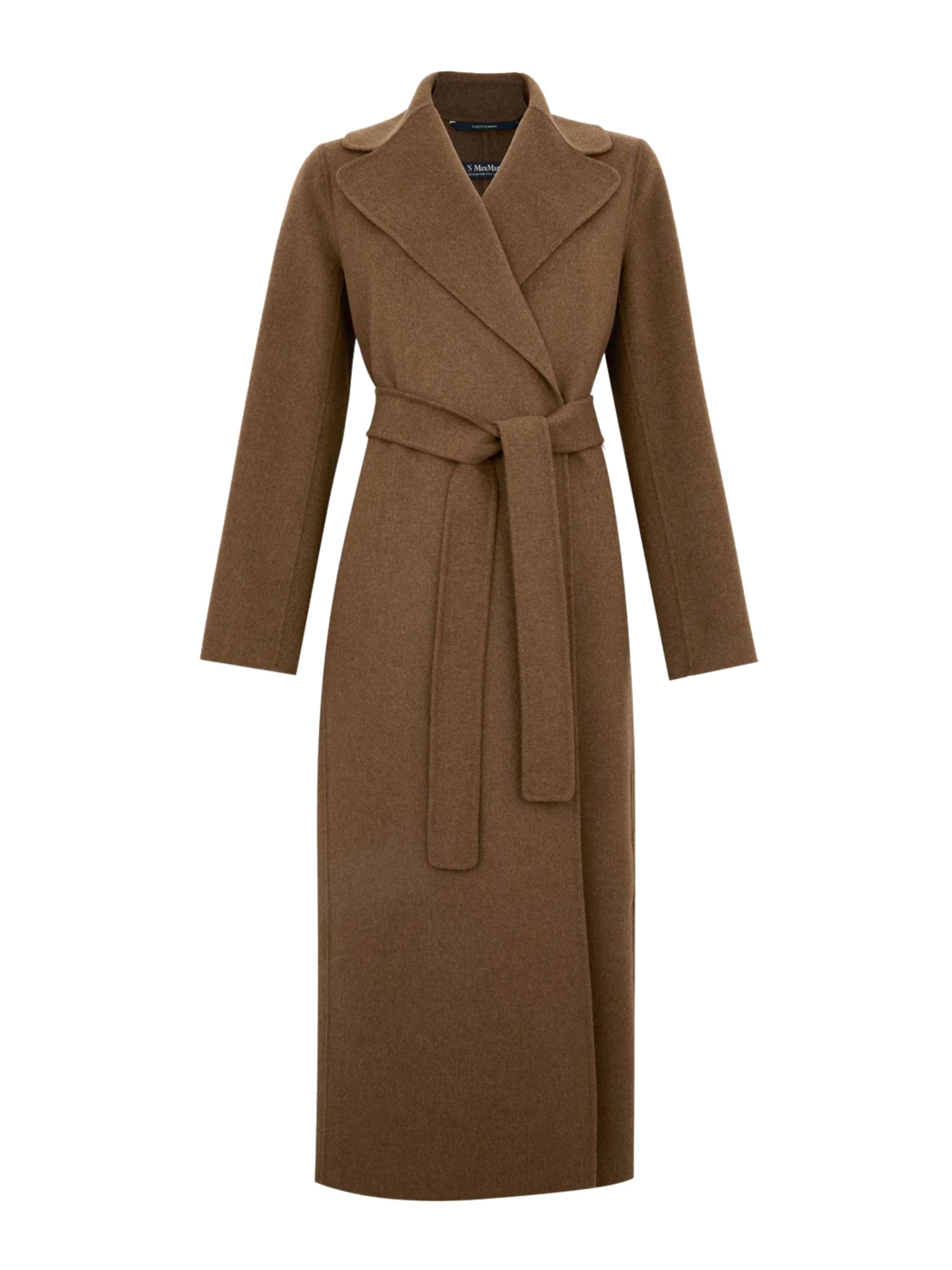 S Max Mara Coats Brown Virgin Wool