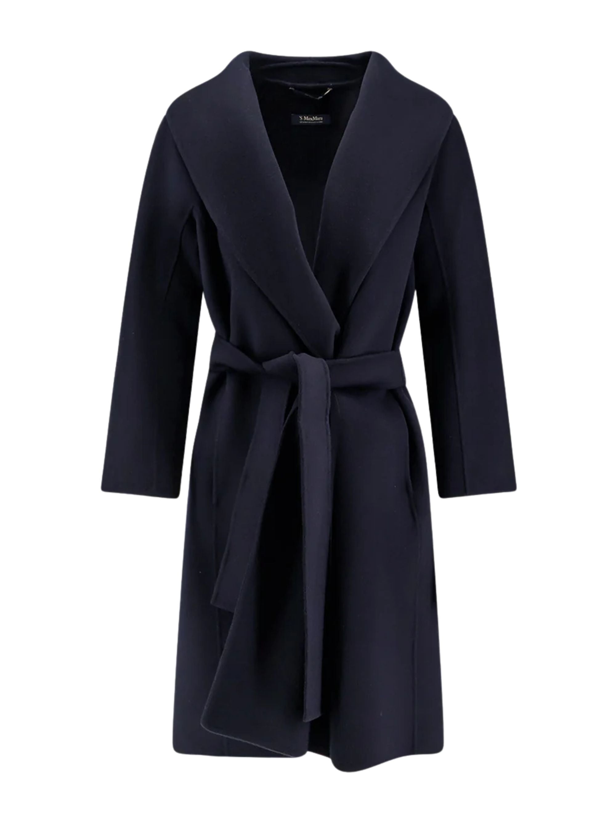 S Max Mara Coats Blue Virgin Wool