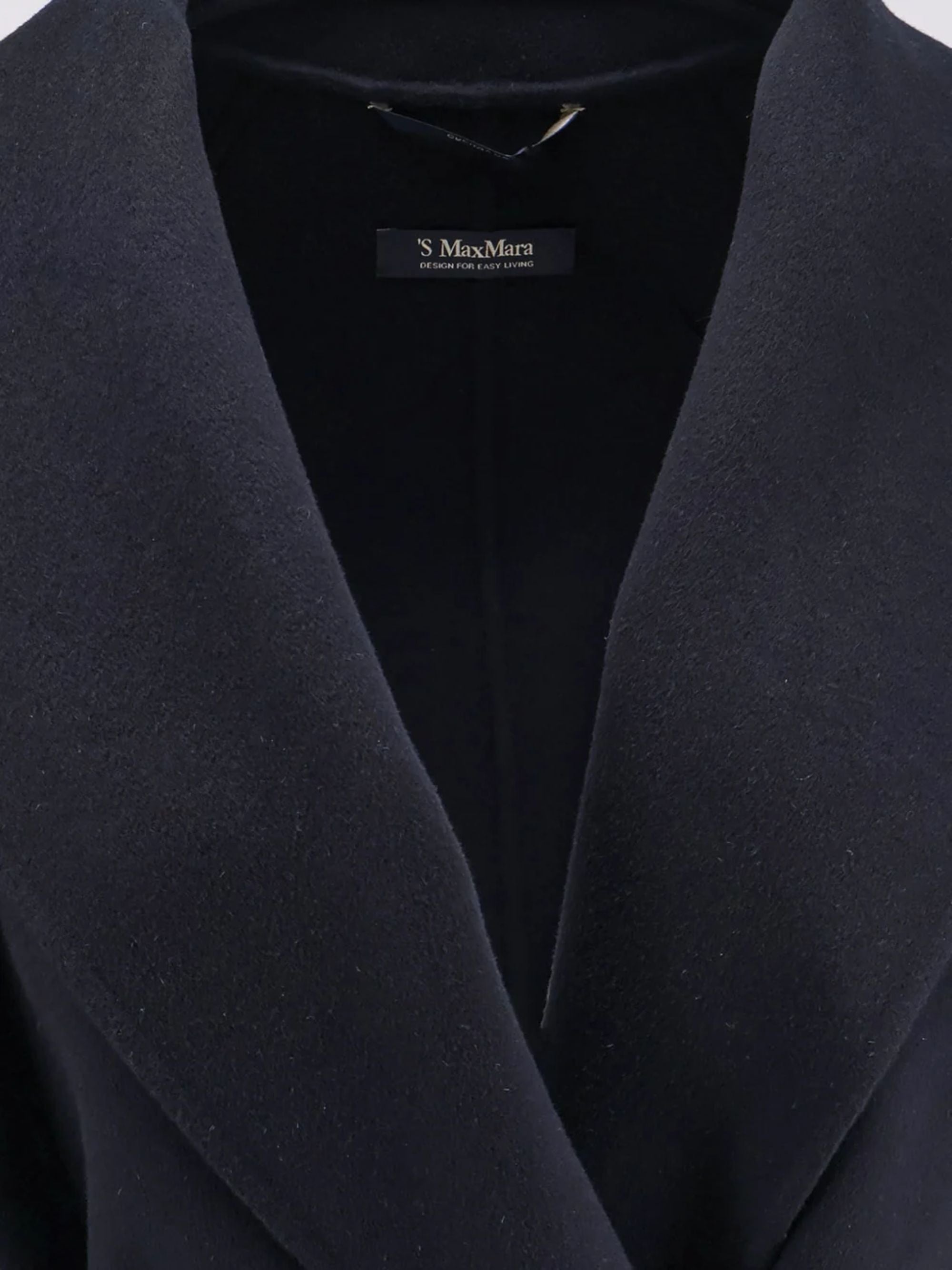 S Max Mara Coats Blue Virgin Wool