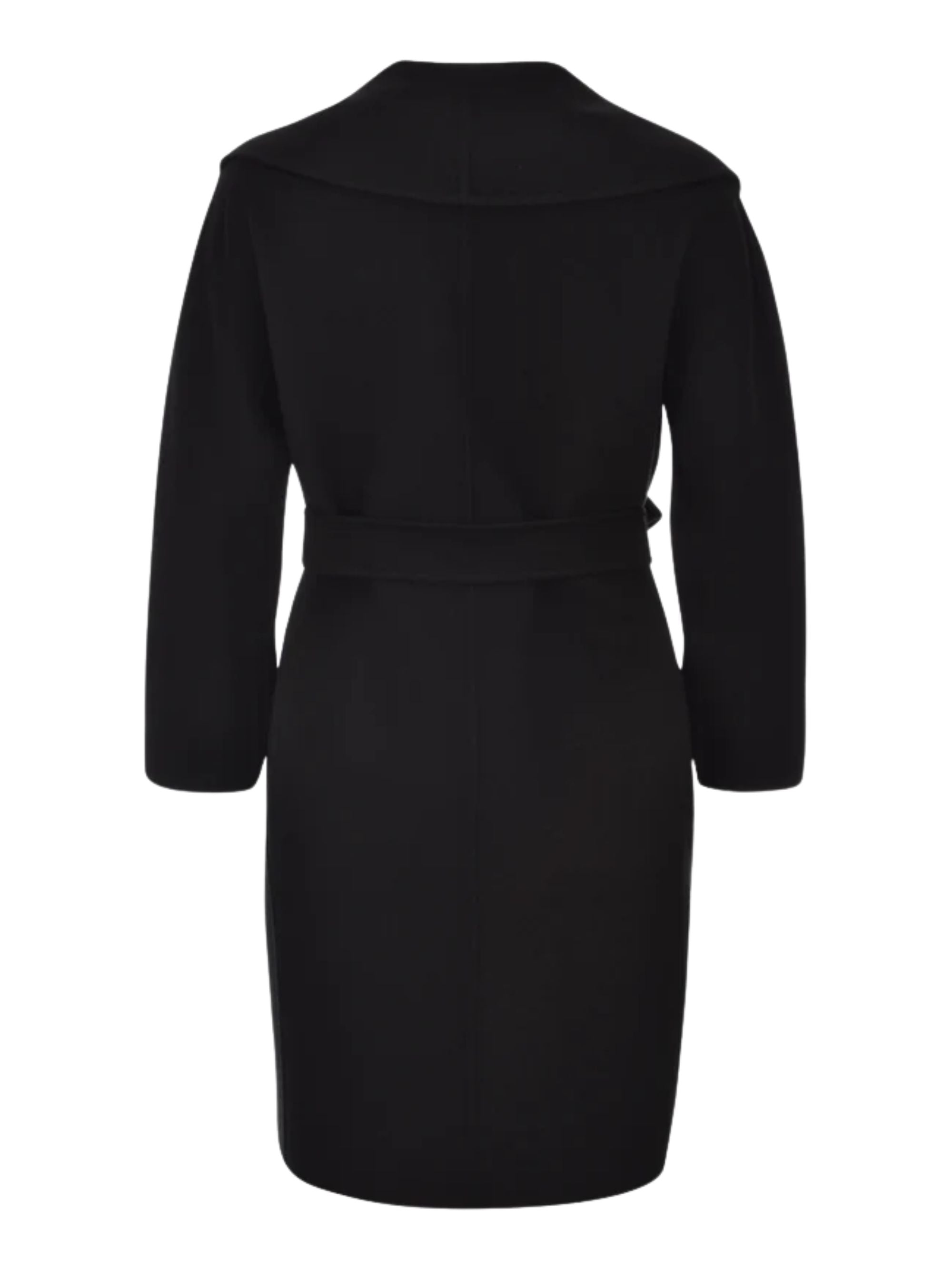 S Max Mara Coats Black Virgin Wool