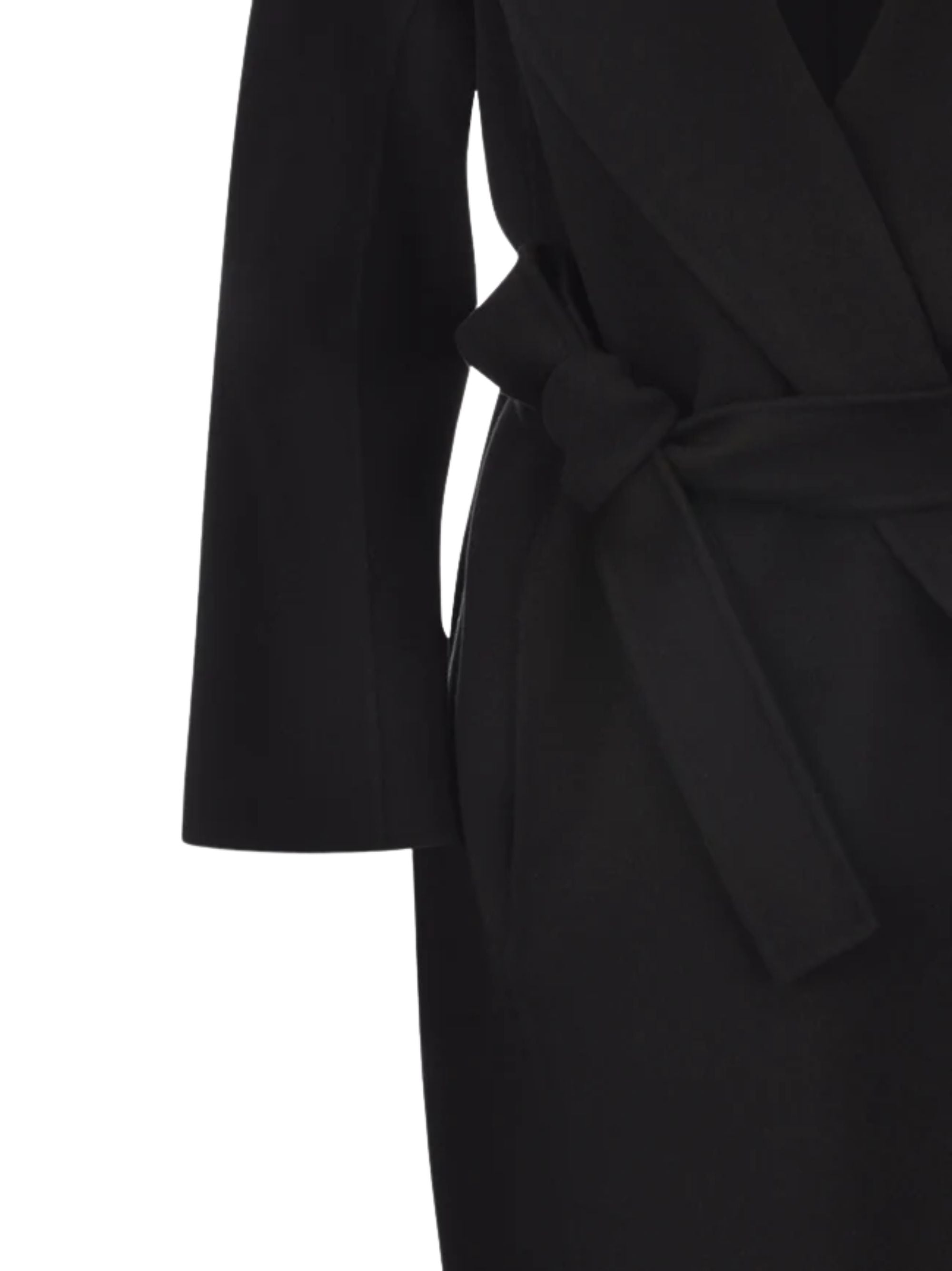 S Max Mara Coats Black Virgin Wool