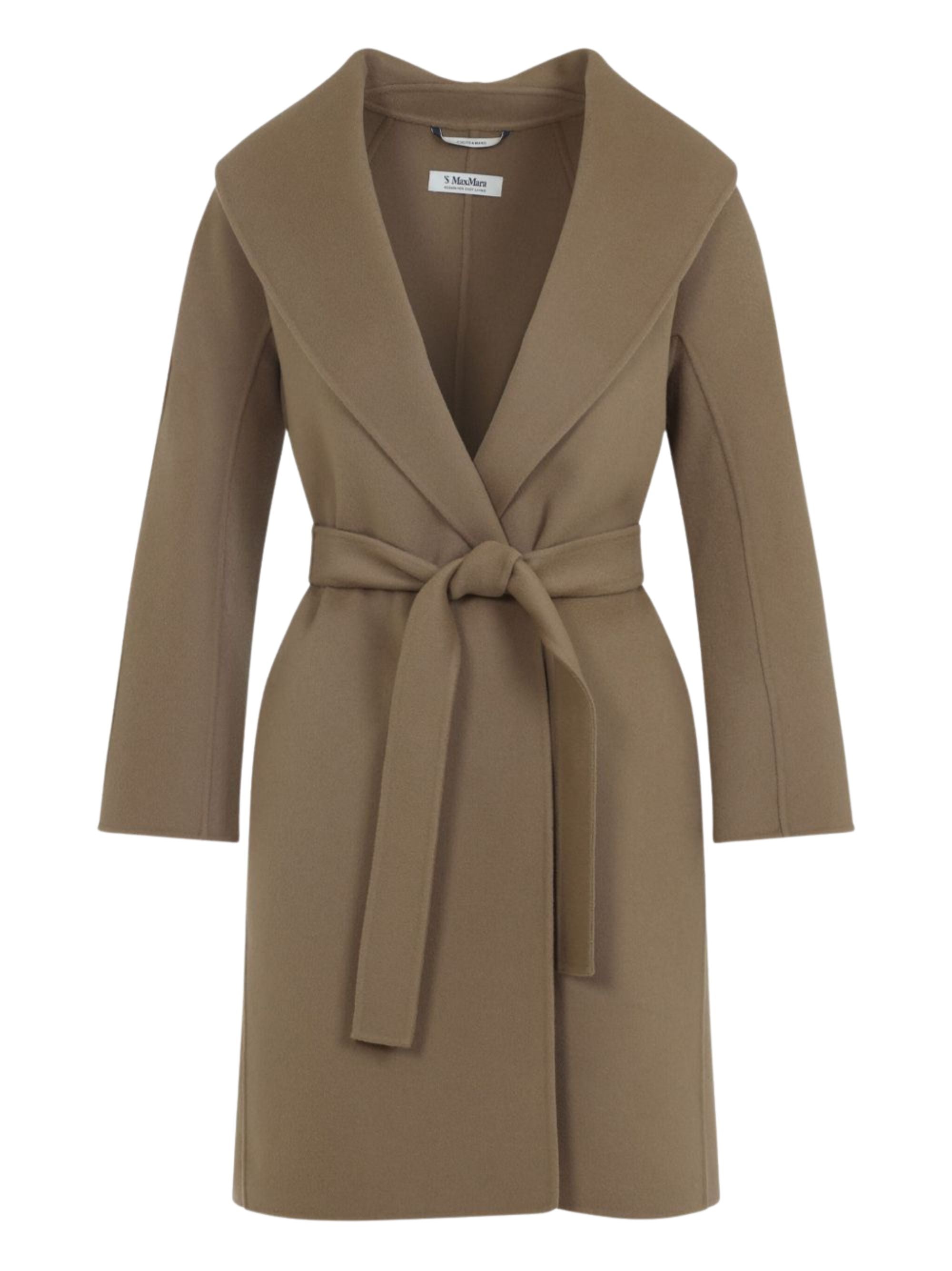 S Max Mara Coats Brown Virgin Wool