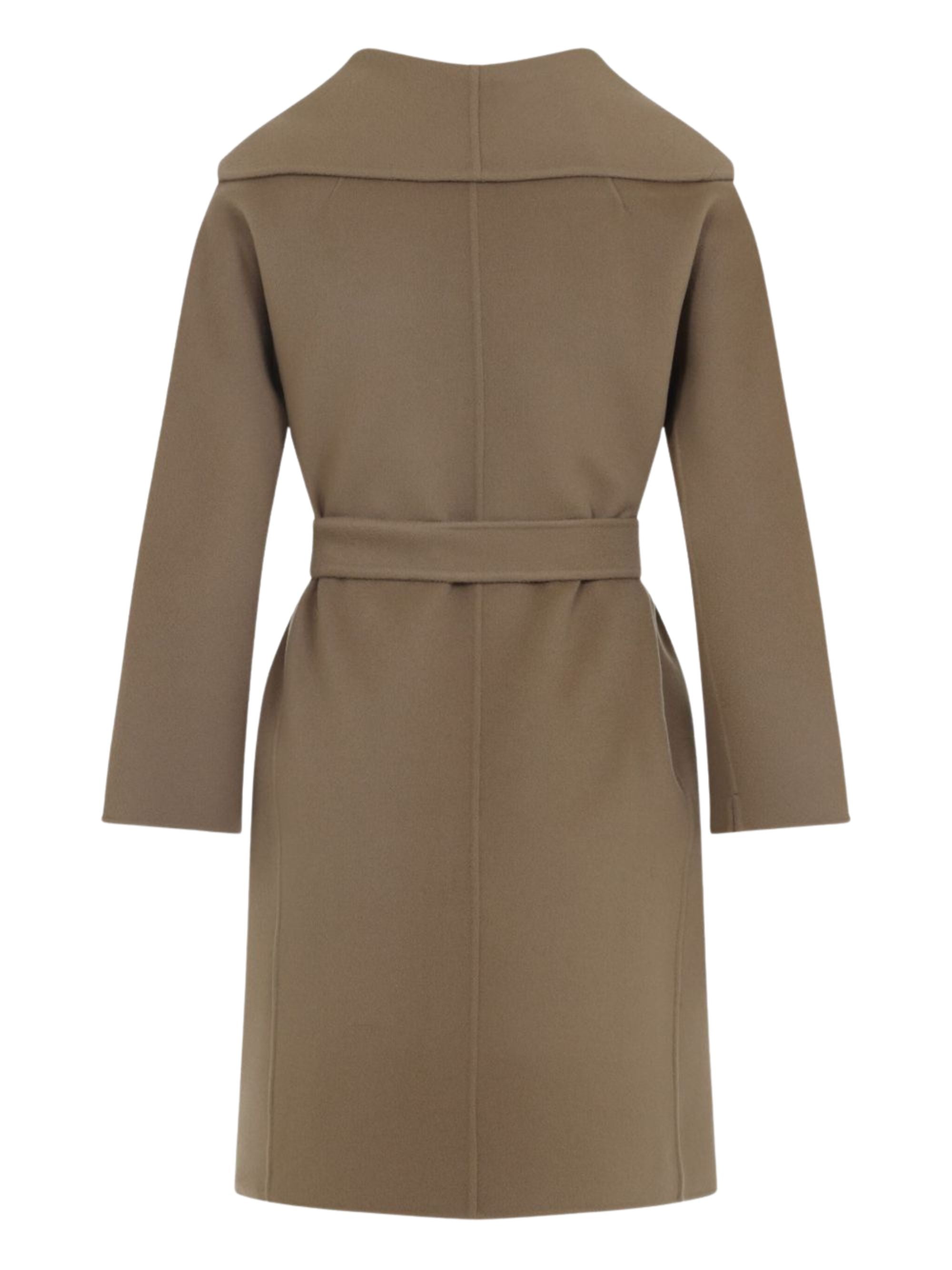 S Max Mara Coats Brown Virgin Wool
