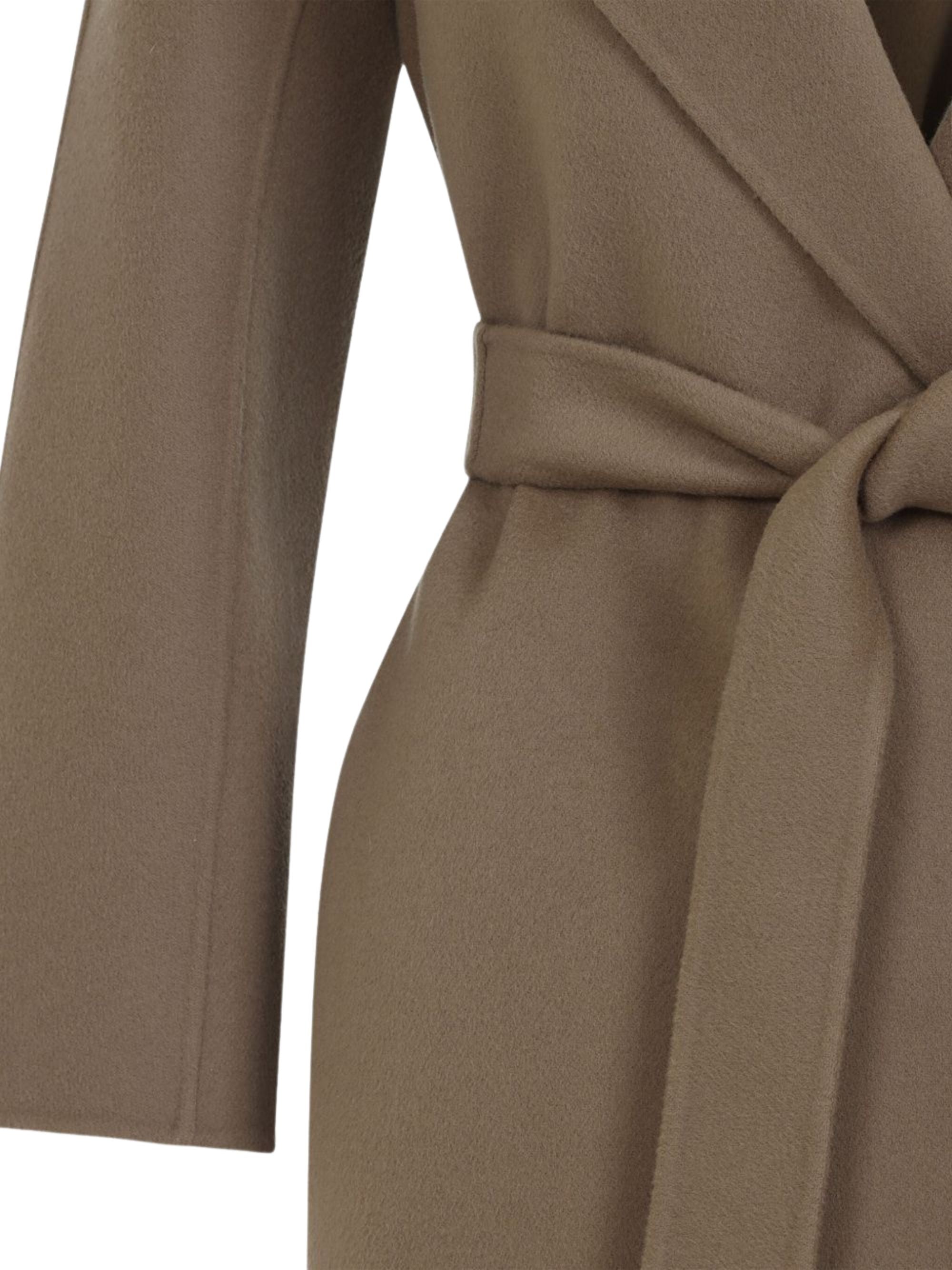 S Max Mara Coats Brown Virgin Wool