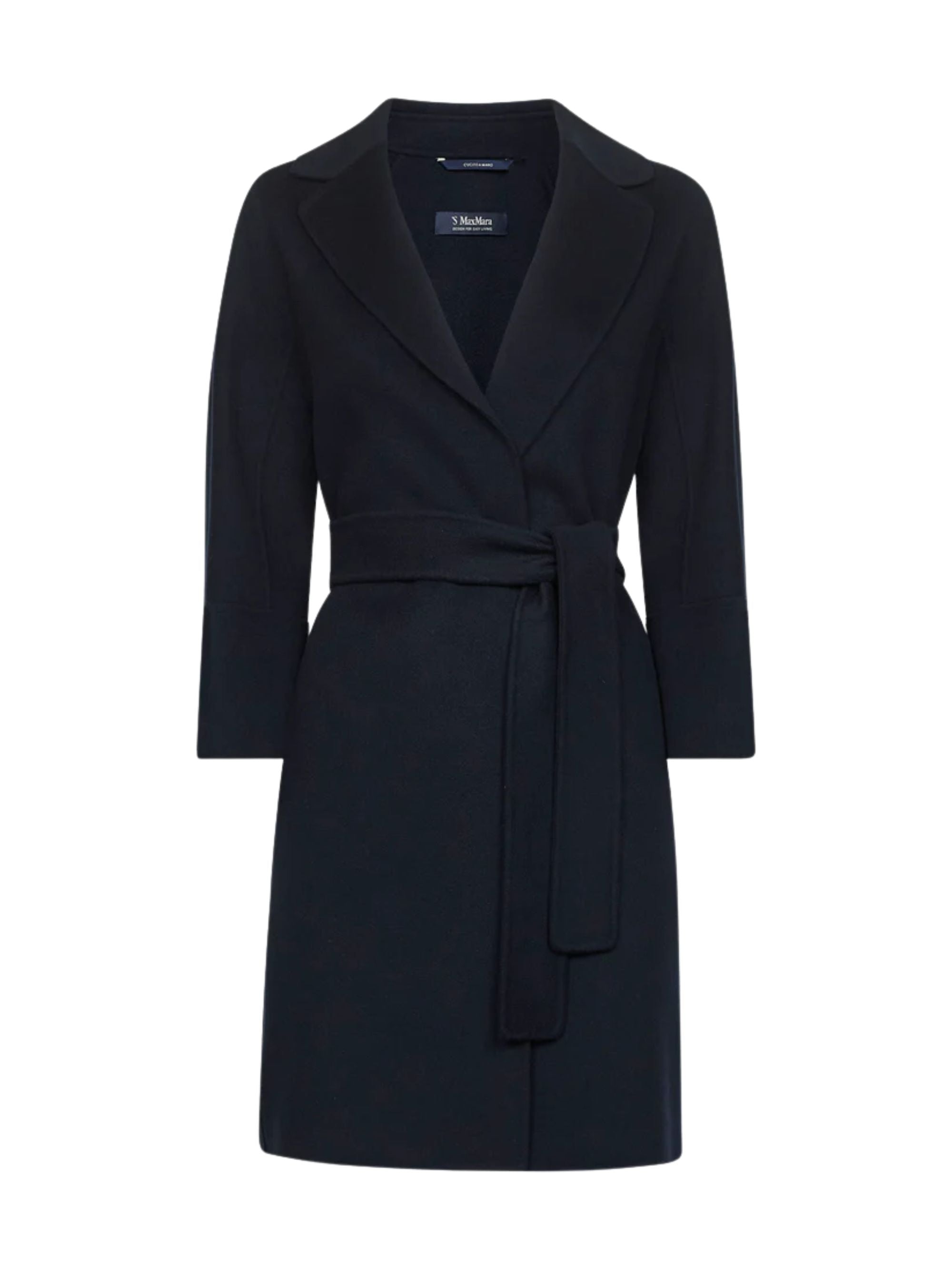 S Max Mara Coats Blue Virgin Wool