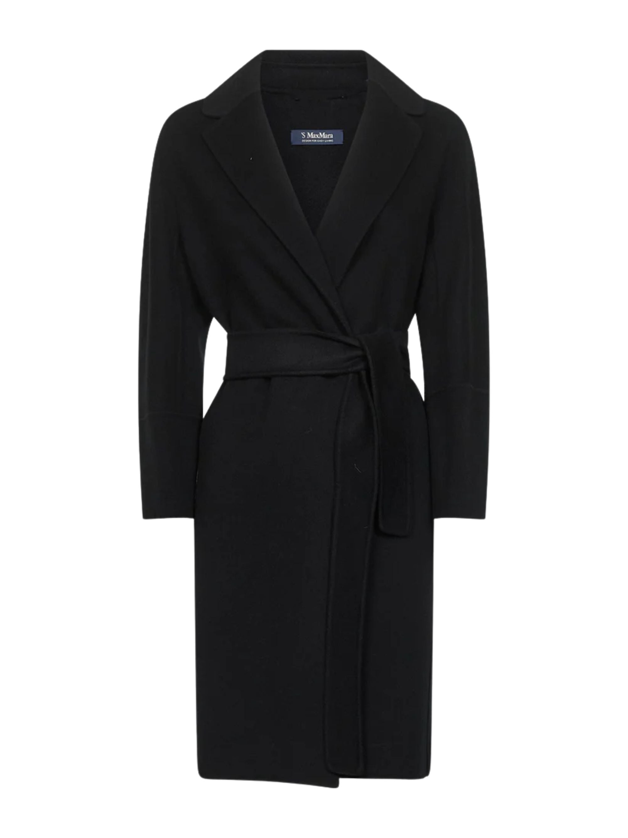 S Max Mara Coats Black Virgin Wool