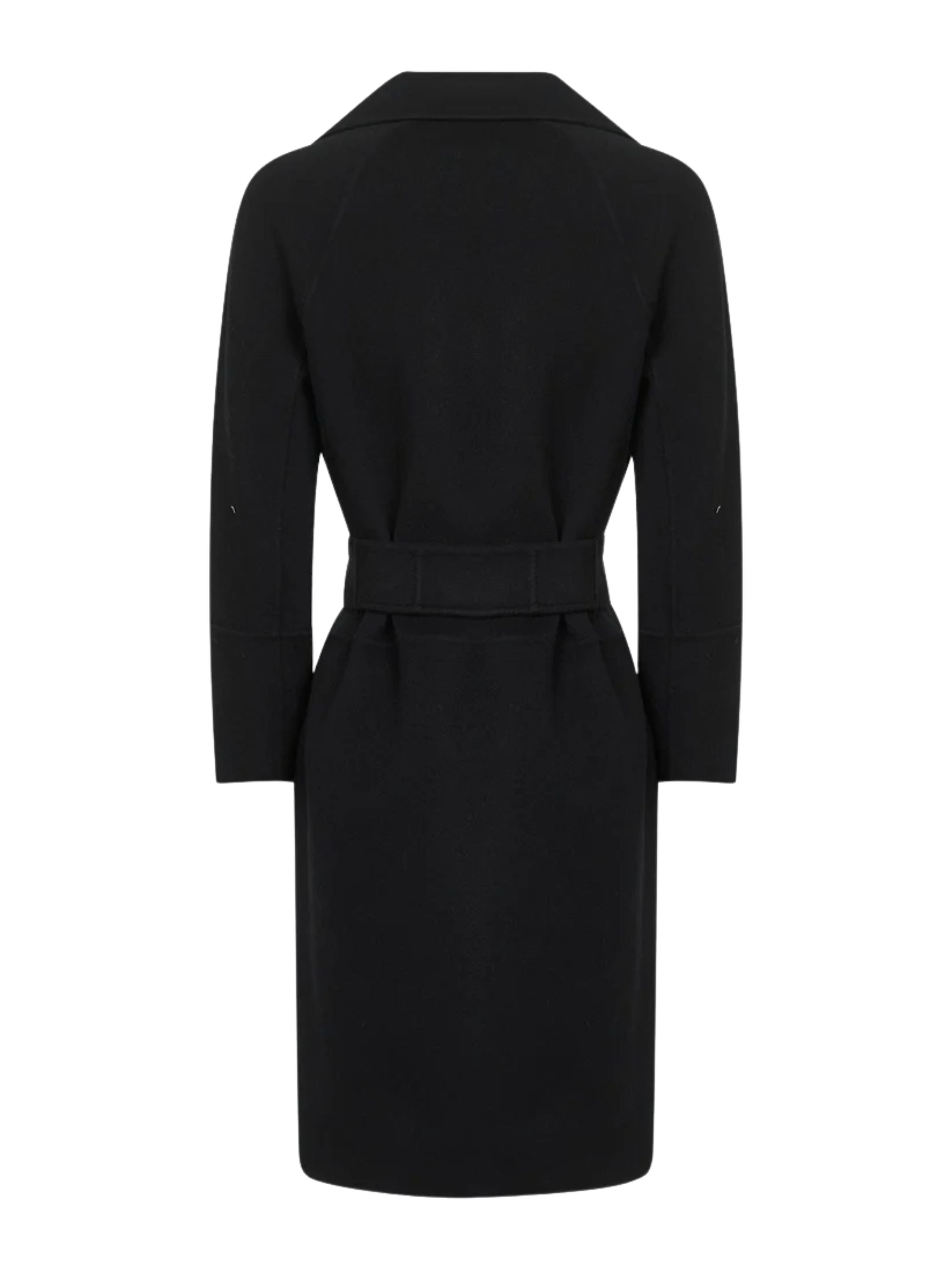 S Max Mara Coats Black Virgin Wool