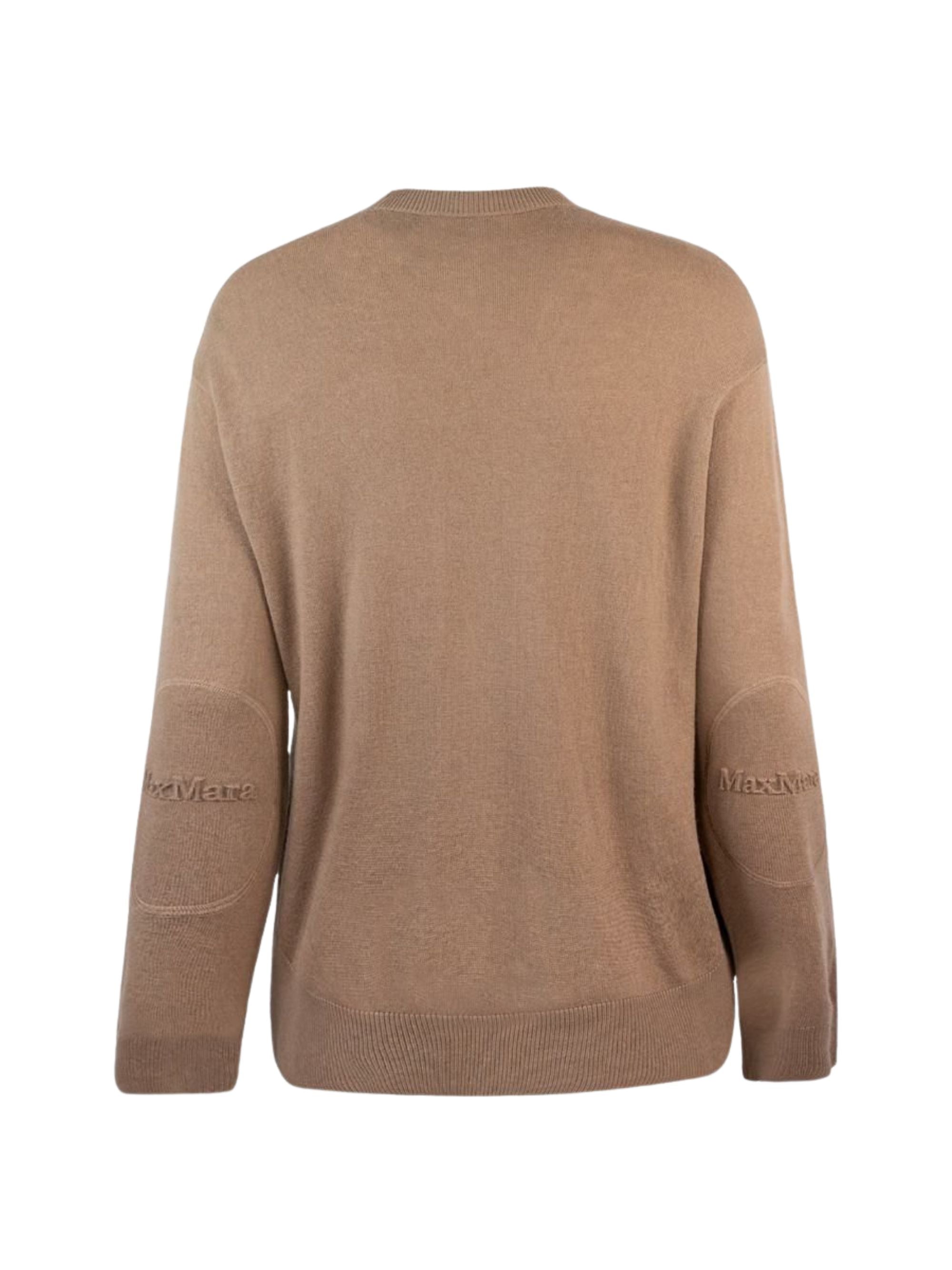 S Max Mara Top Brown Wool Ovis
