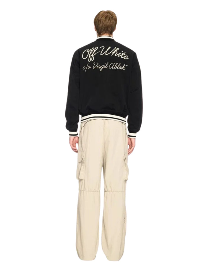 Off White Coats Black Cotton