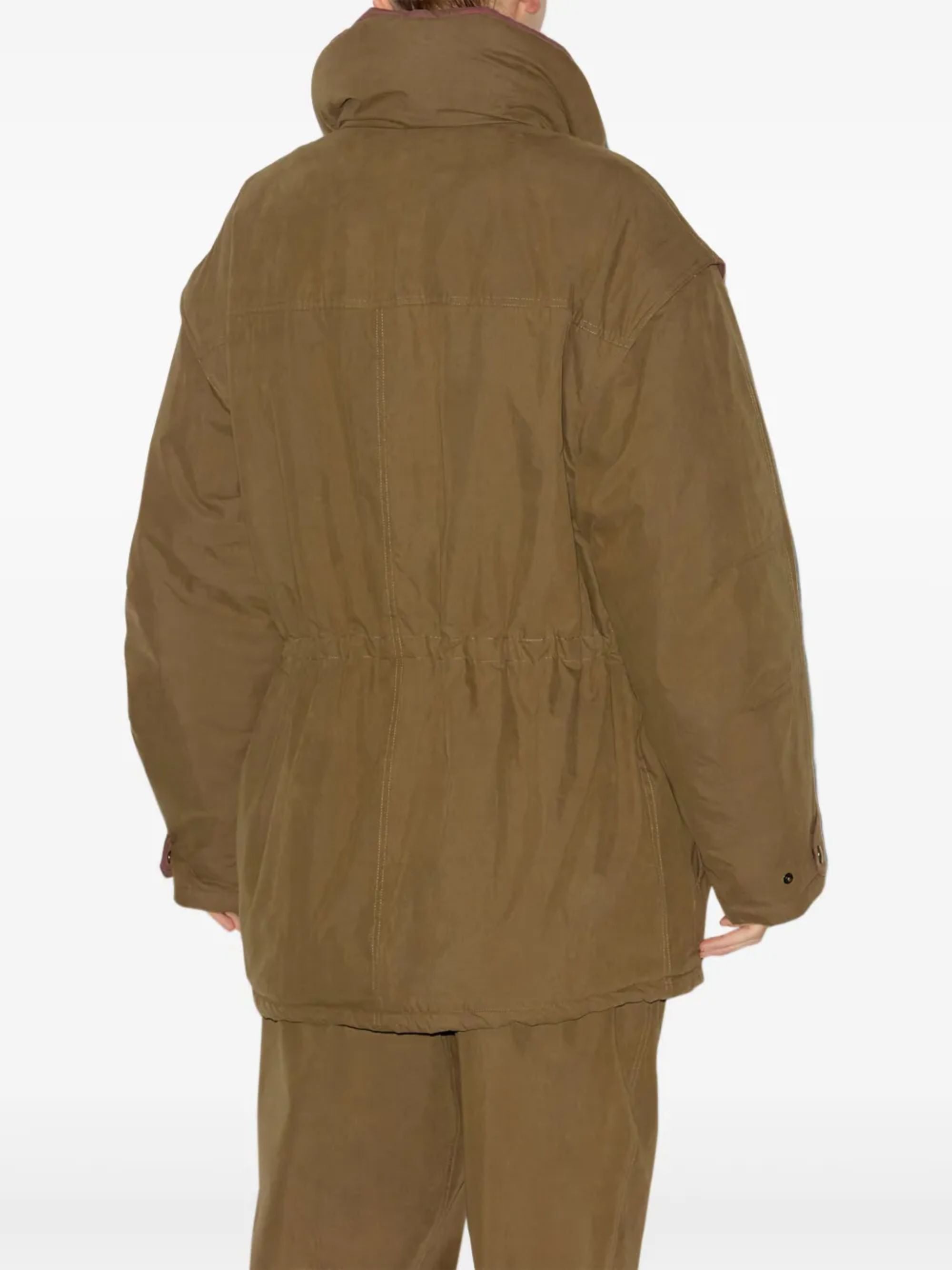Marant Etoile Coats Kaki Cotton