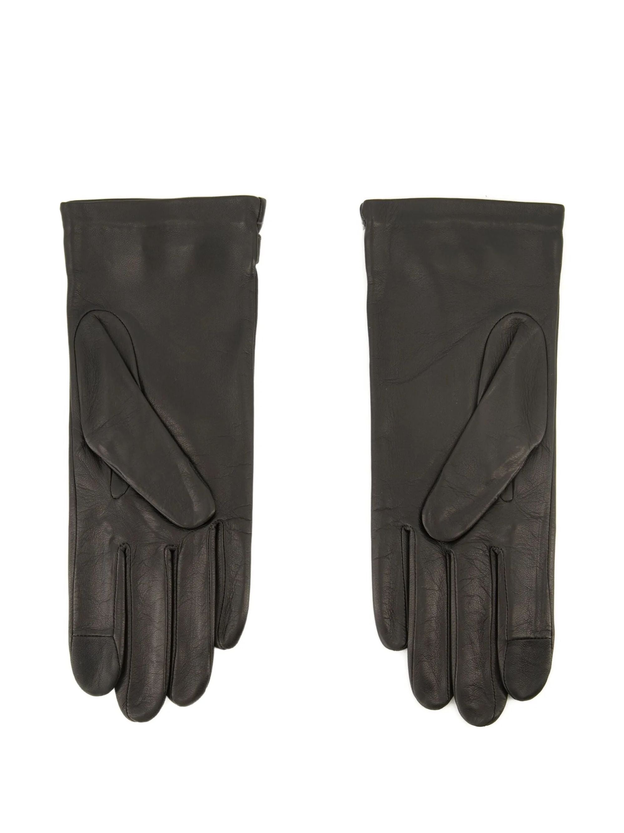 Ami Paris Gloves Grey Lamb Leather