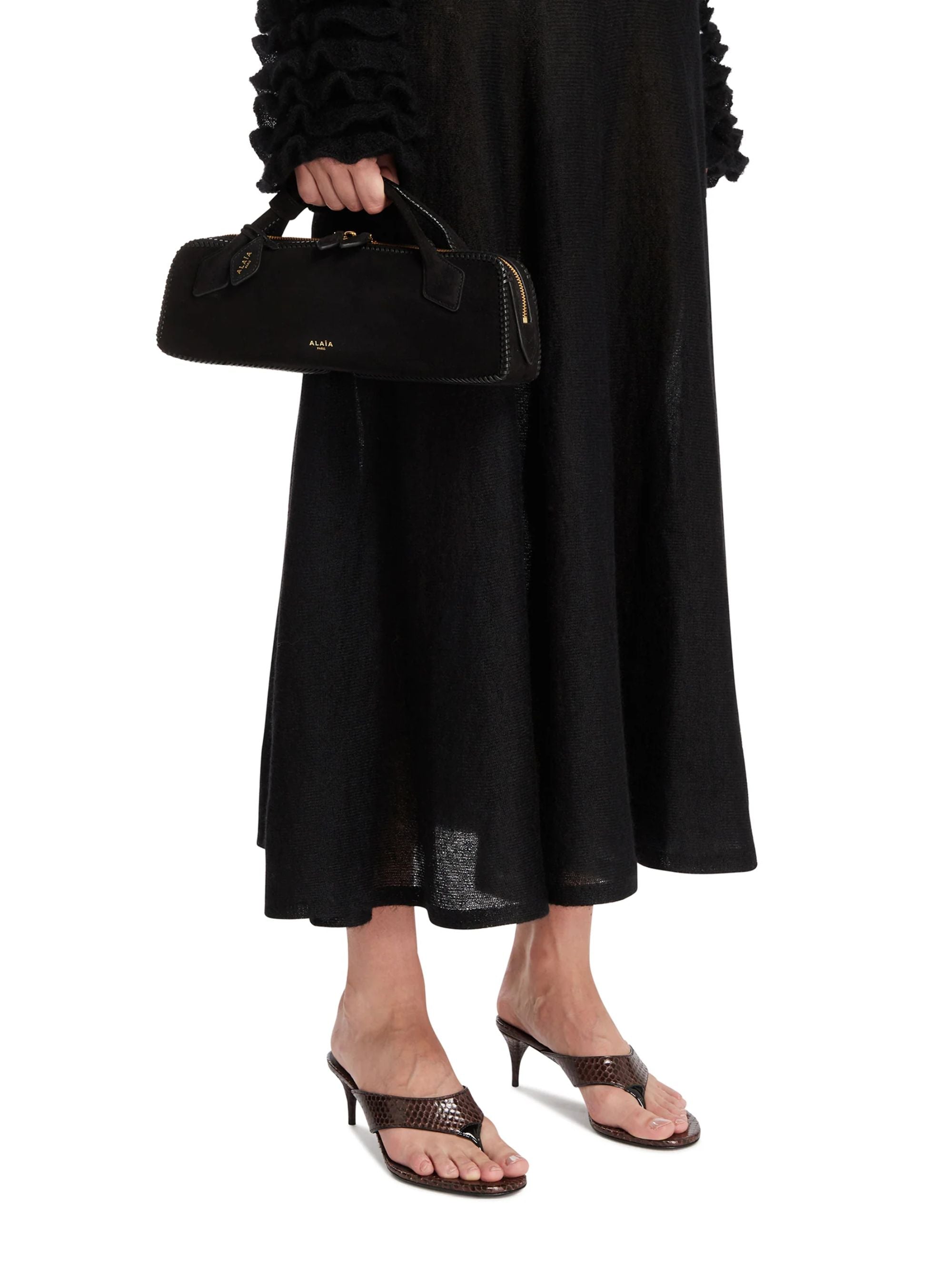 Alaia Bags Nero Goat Leather