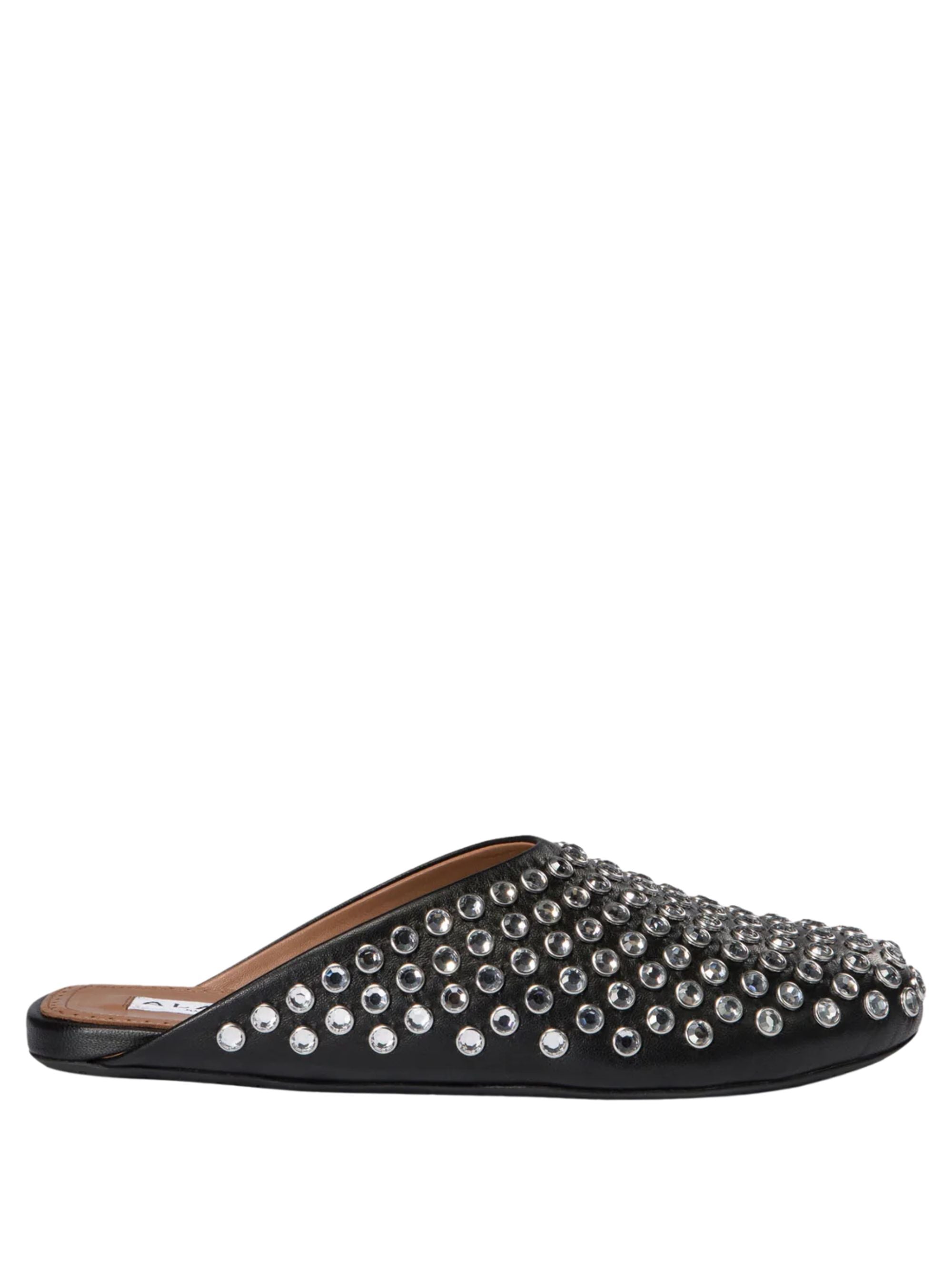 Alaia Flat Shoes Nero Lambskin