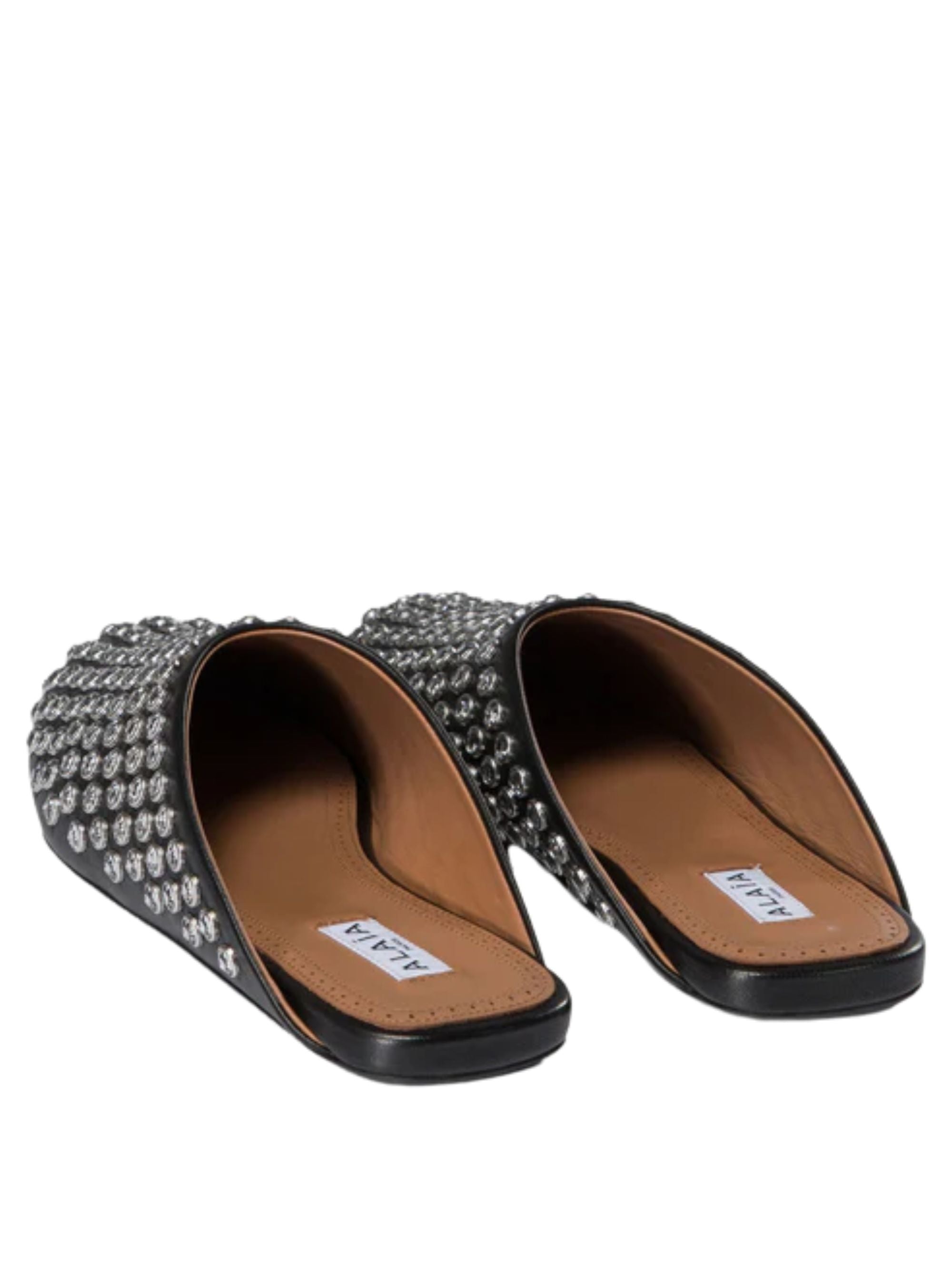 Alaia Flat Shoes Nero Lambskin