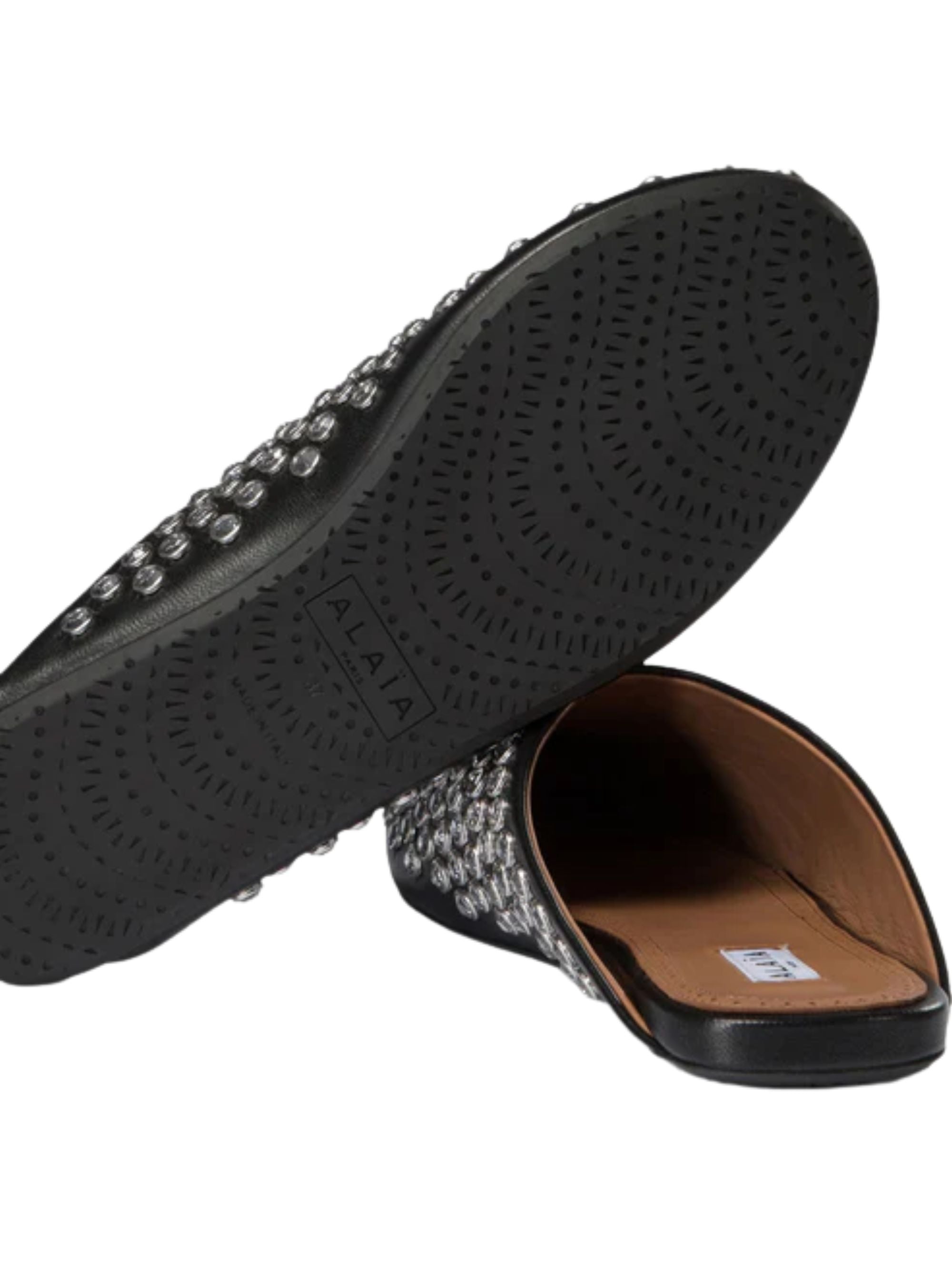 Alaia Flat Shoes Nero Lambskin