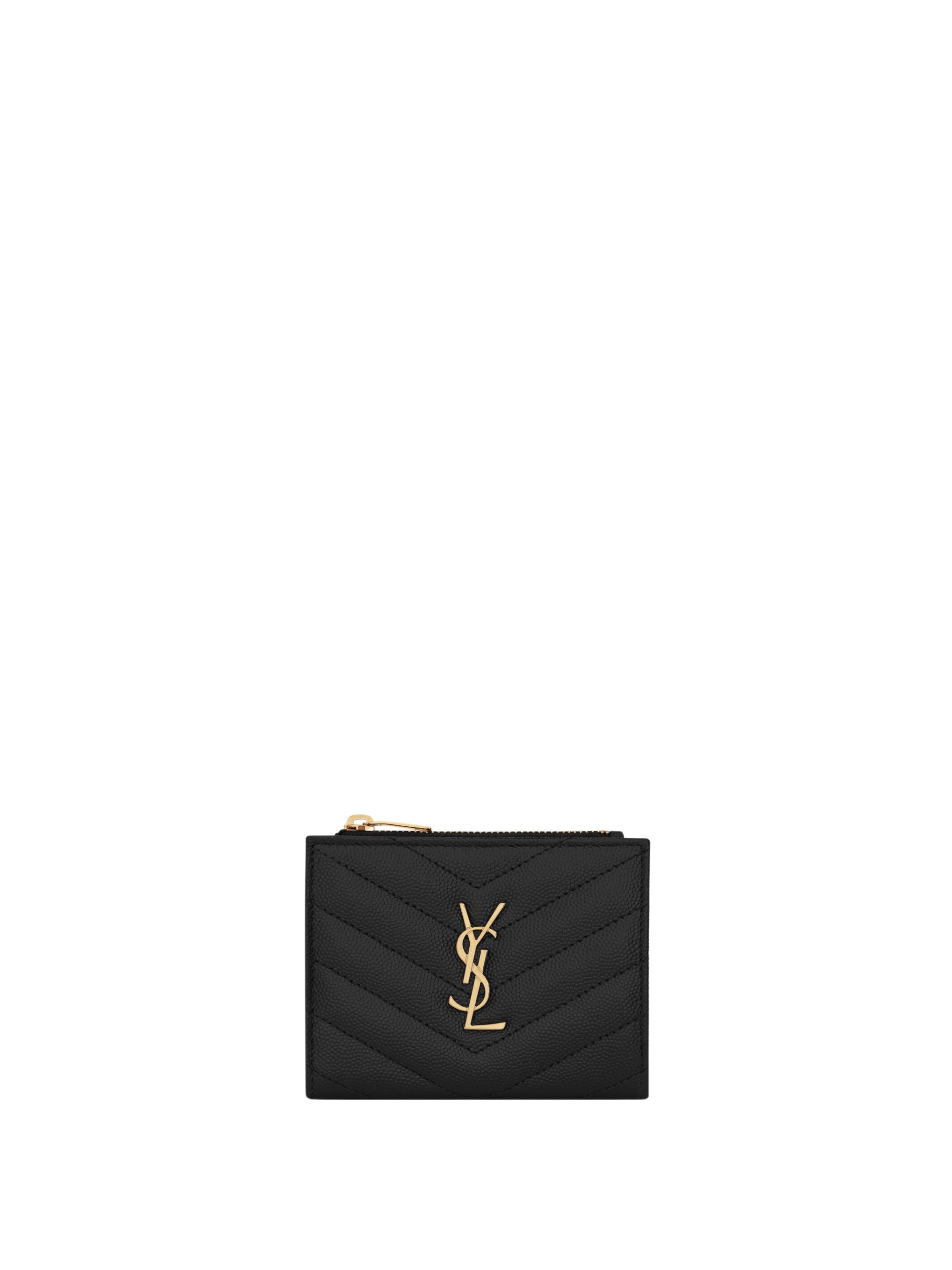 Saint Laurent Wallets Black Calf Skin