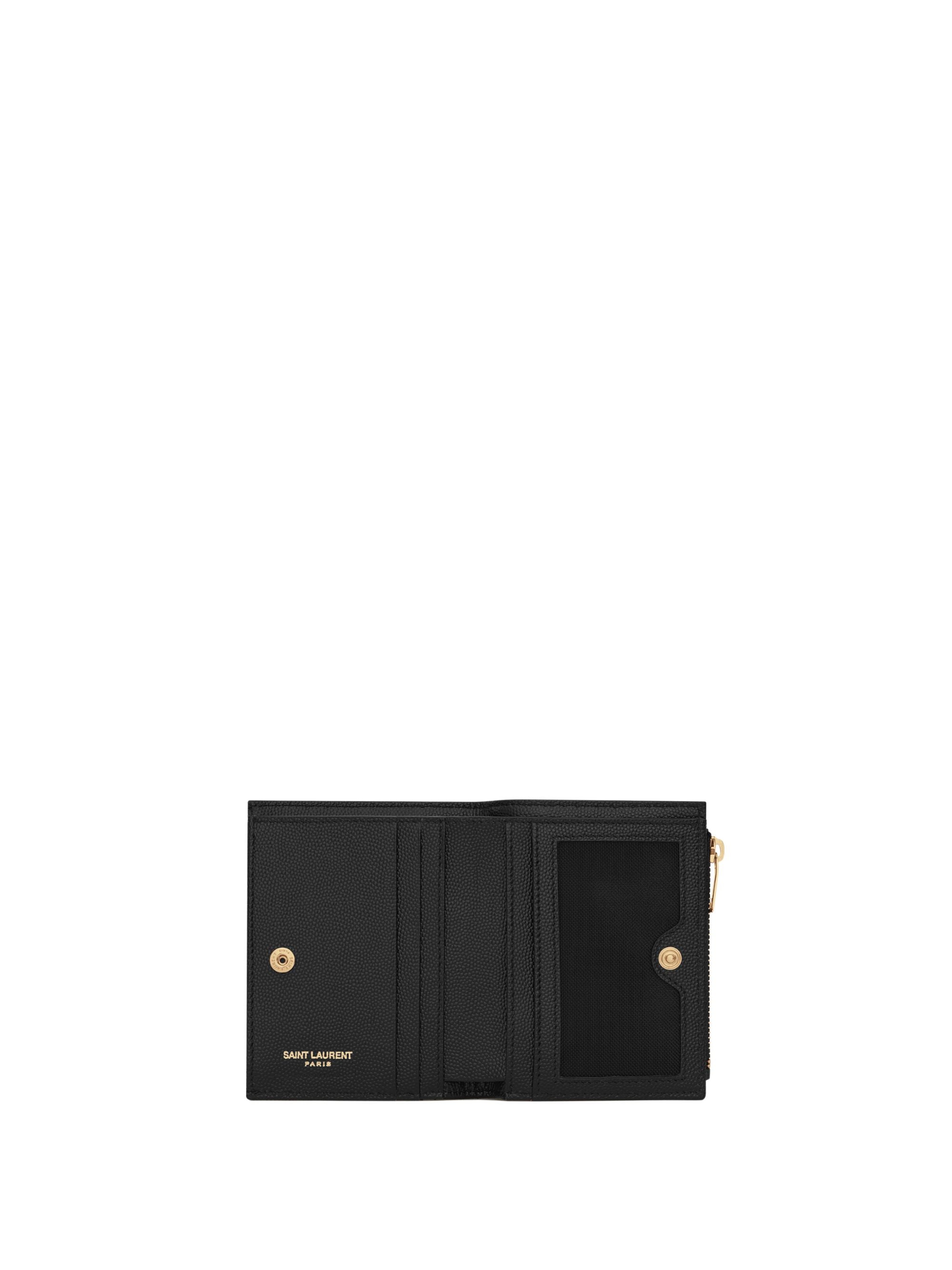Saint Laurent Wallets Black Calf Skin