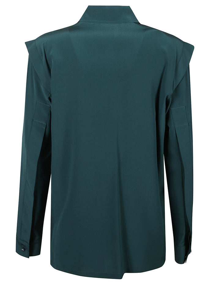 Max Mara Shirts Green Silk