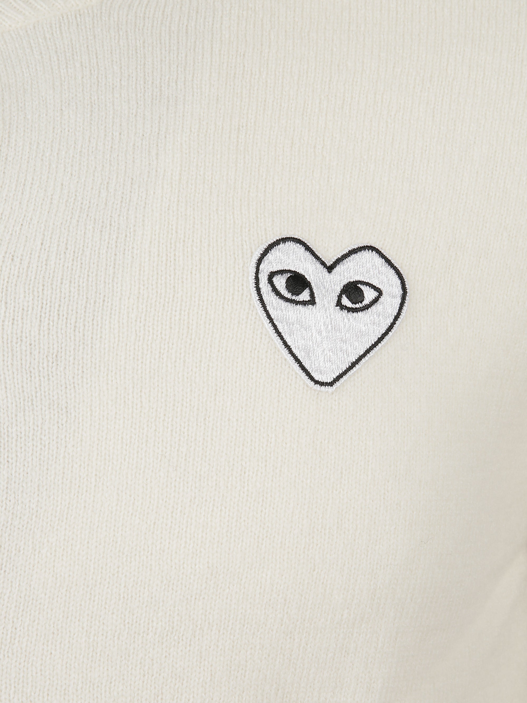 COMME DES GARCONS PLAY Sweaters Cream Wool