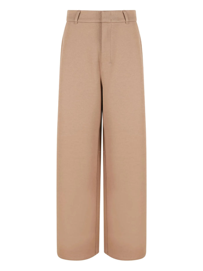 S Max Mara Trousers Brown Cotton Polyester