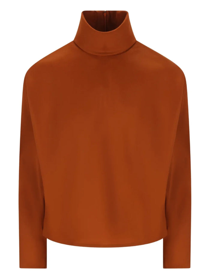 Saint Laurent Sweaters Orange Silk