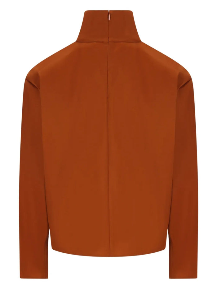 Saint Laurent Sweaters Orange Silk