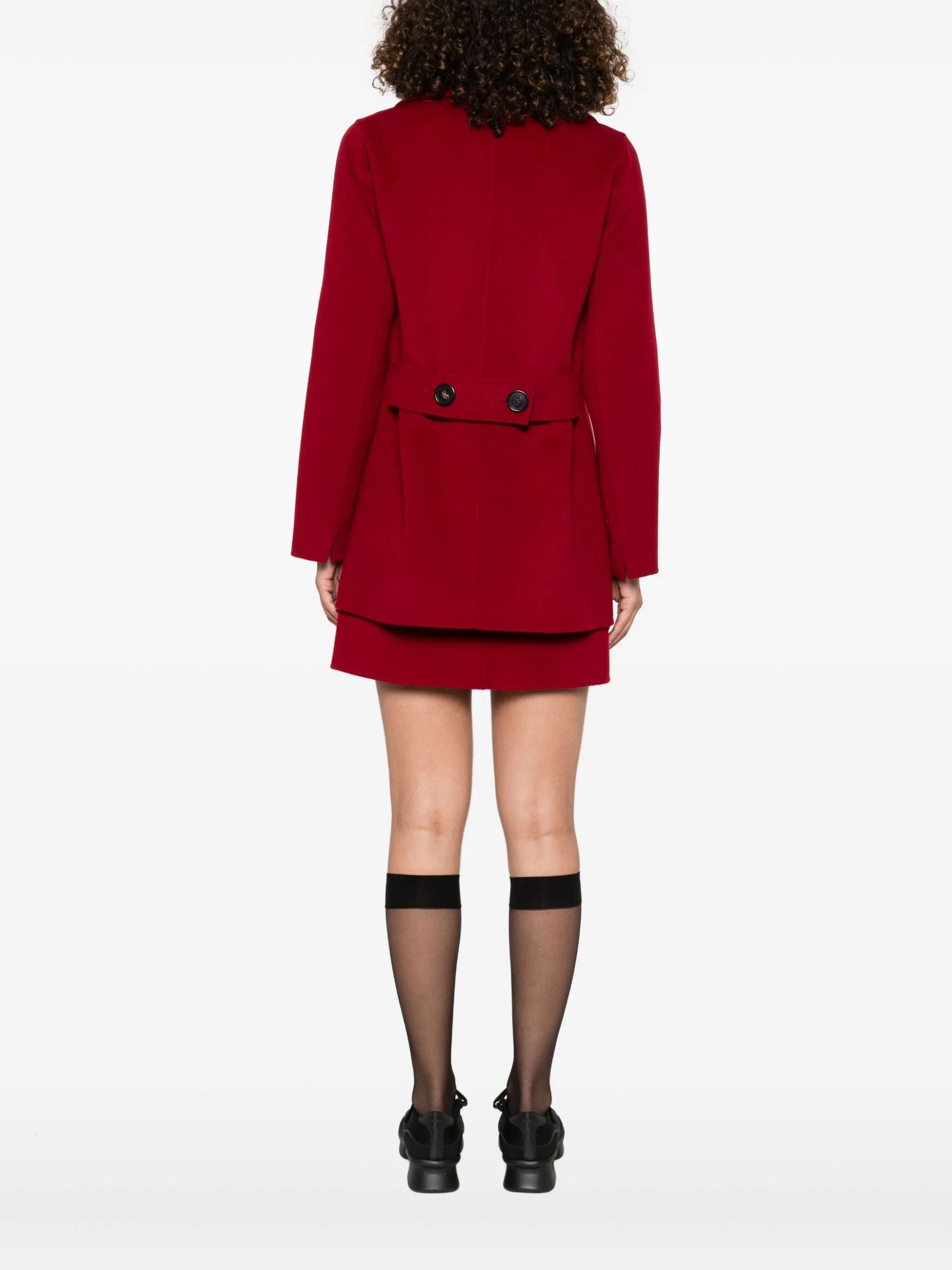 S Max Mara Coats Red Virgin Wool