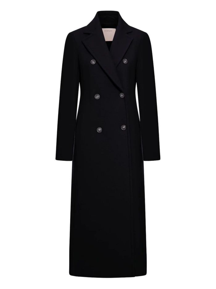 Sportmax Coats Black Virgin Wool