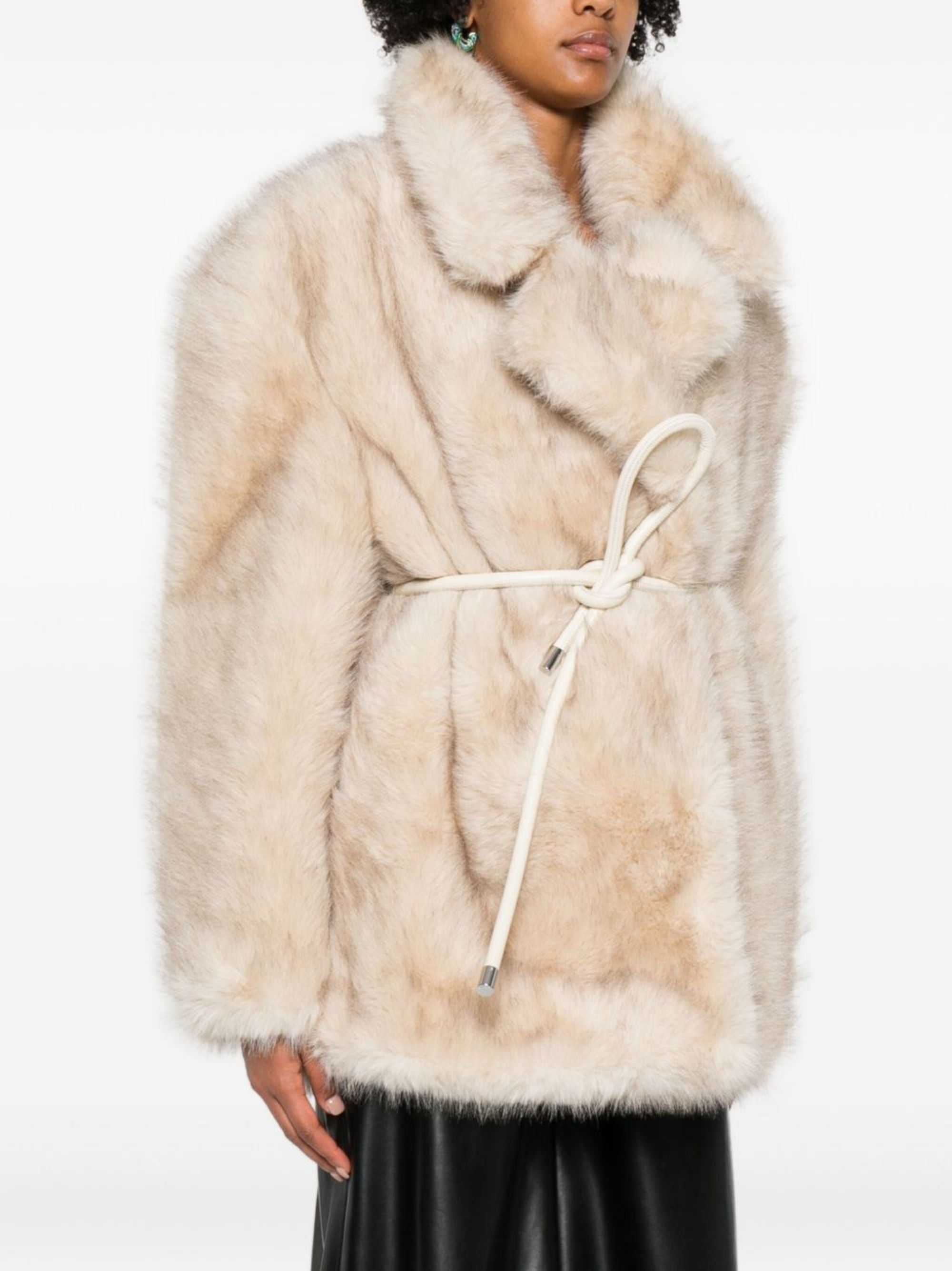 Sportmax Coats Beige Polyester