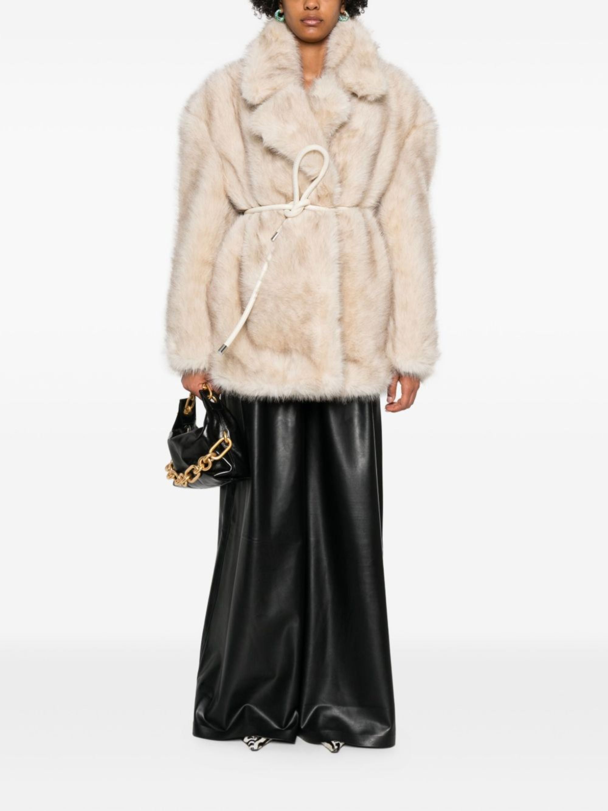 Sportmax Coats Beige Polyester