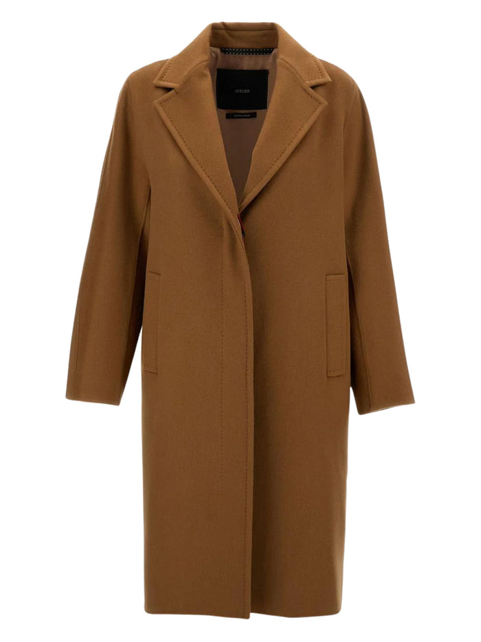 Max Mara Coats Beige Cashmere
