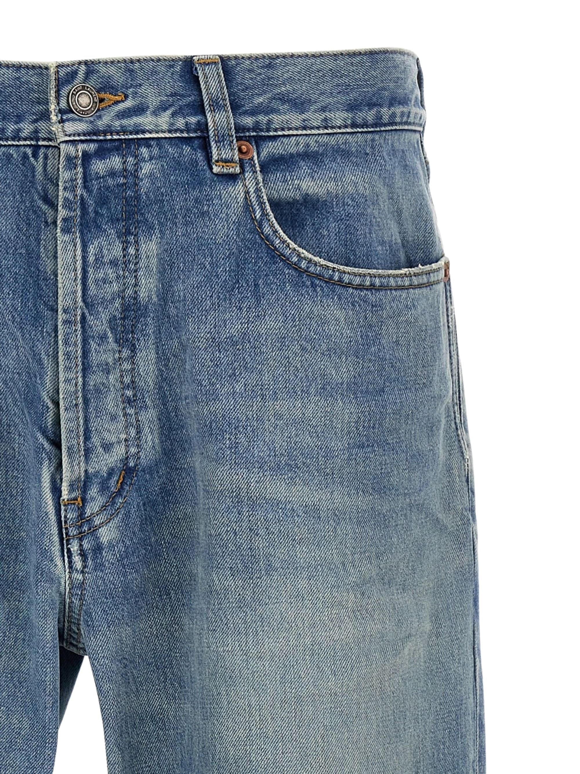 Saint Laurent Jeans Blue Textile